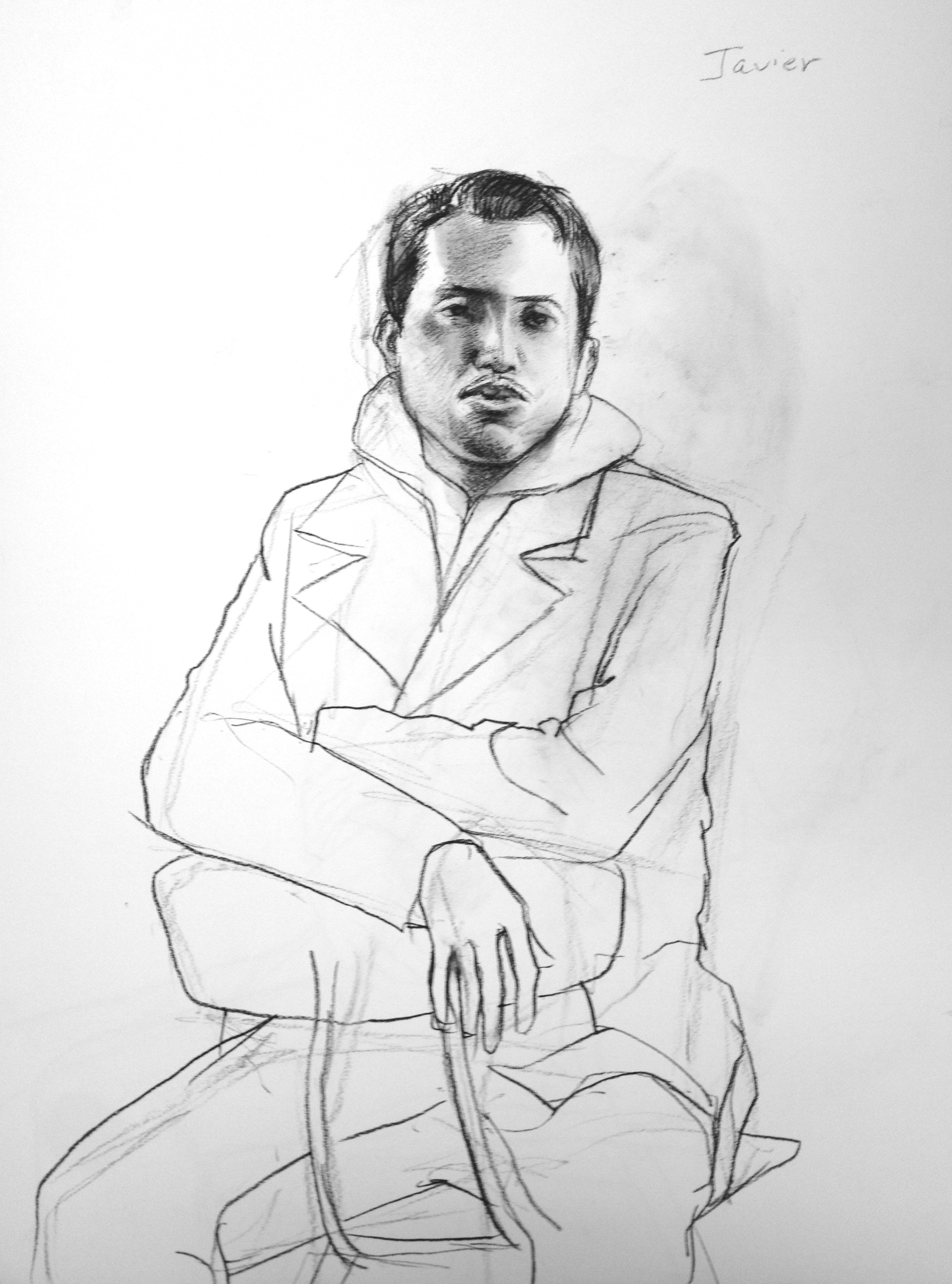  charcoal on paper  18 x 24 inches 
