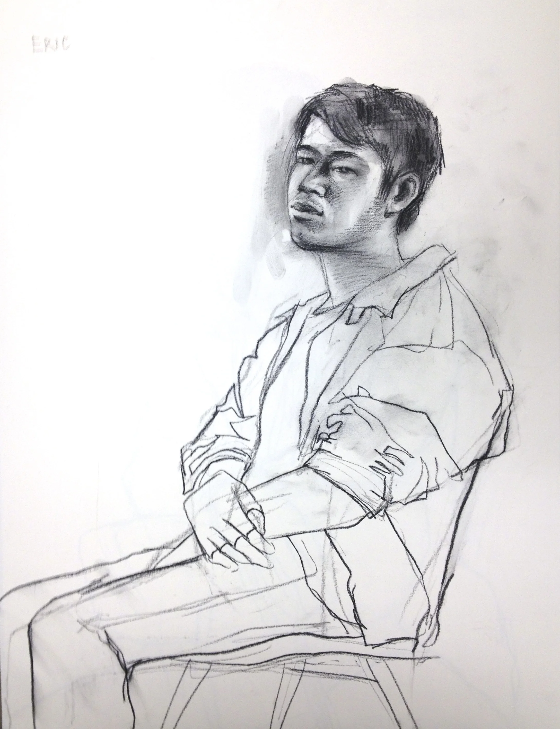  charcoal on paper  18 x 24 inches 