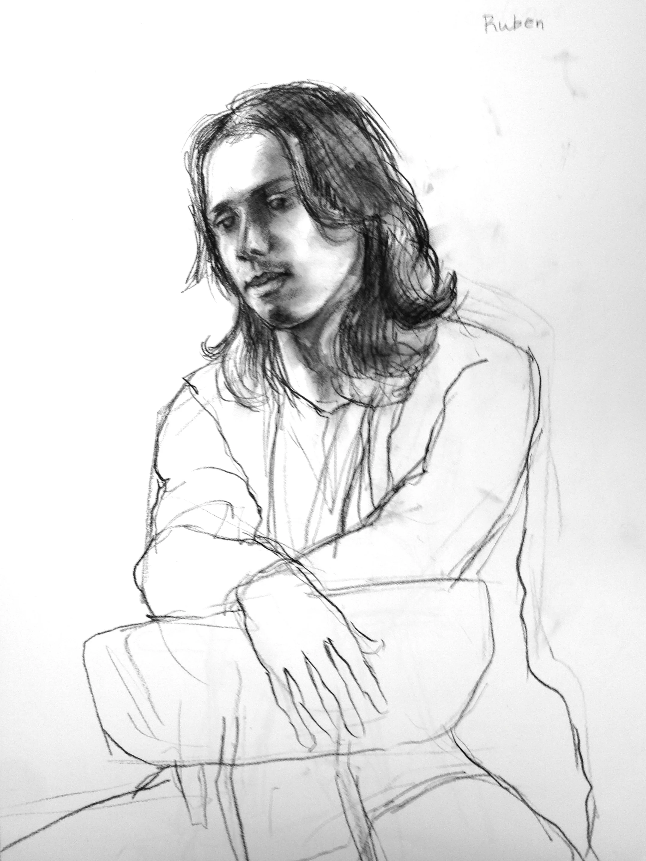 charcoal on paper  18 x 24 inches 