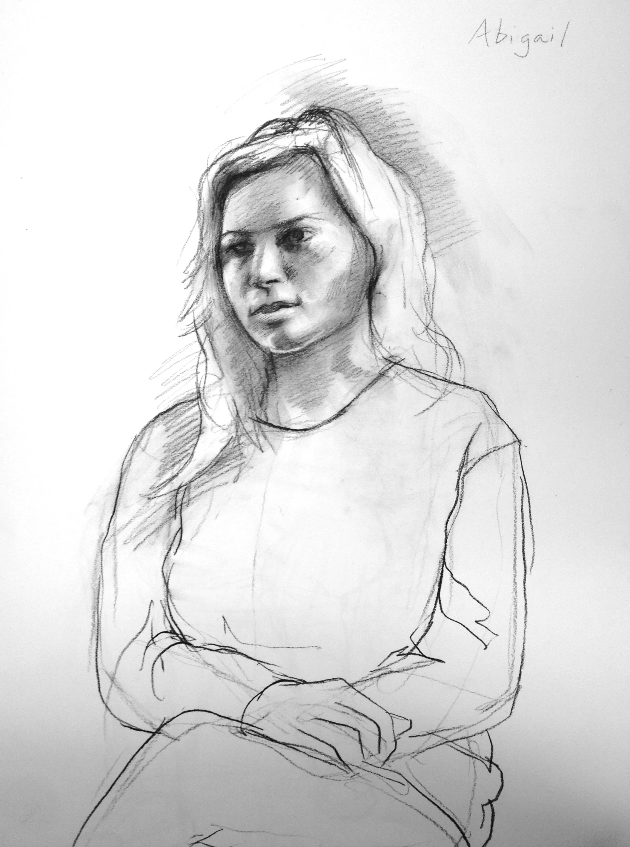  charcoal on paper  18 x 24 inches 