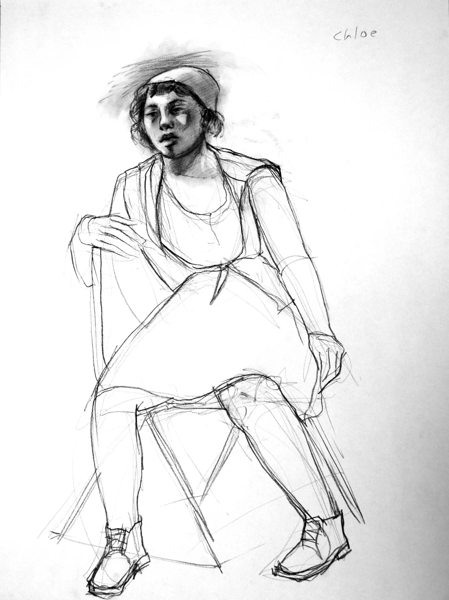  charcoal on paper  18 x 24 inches 