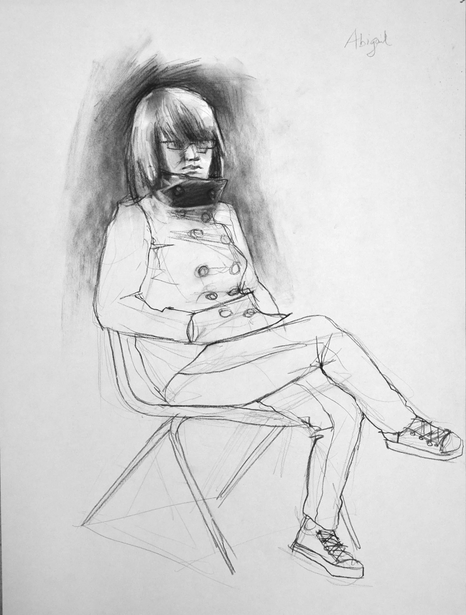  charcoal on paper  18 x 24 inches 