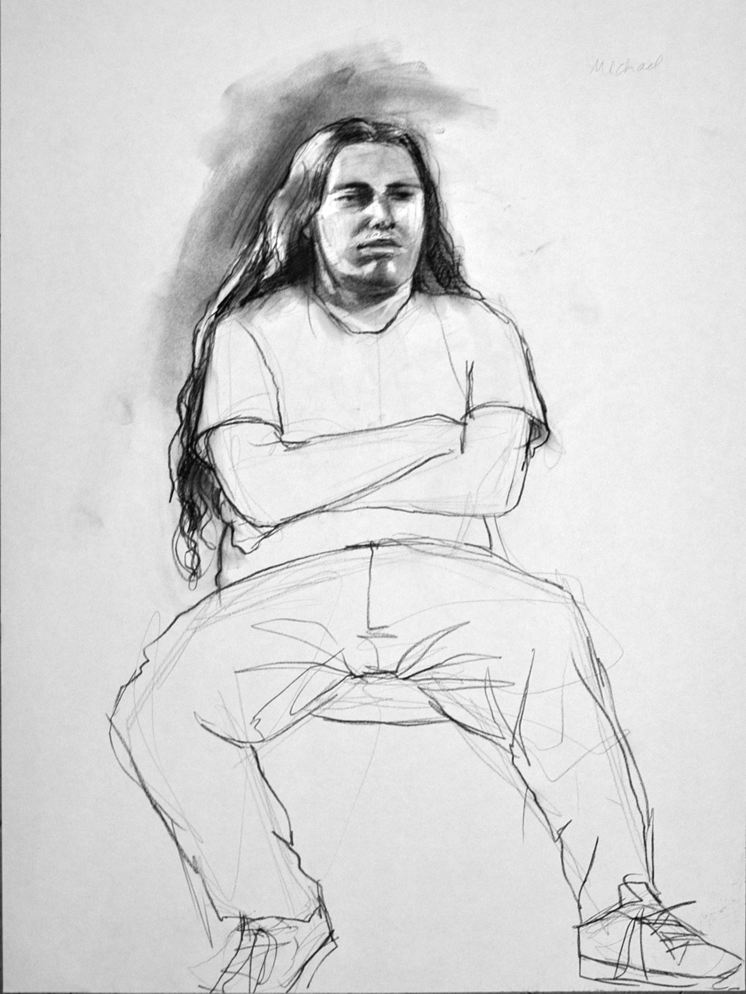  charcoal on paper  18 x 24 inches 