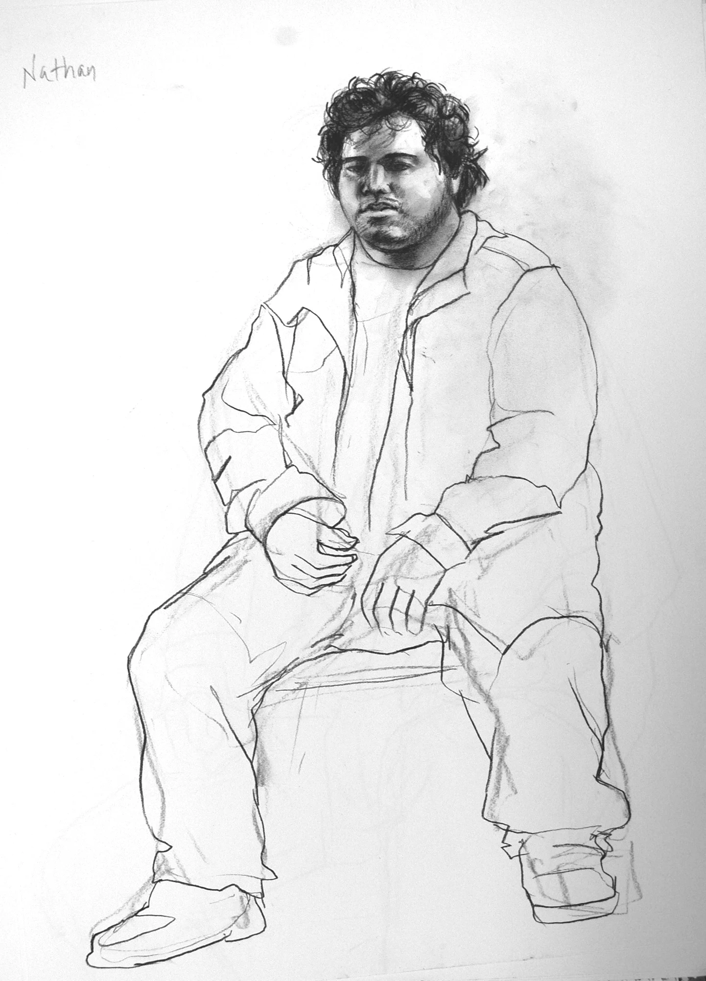  charcoal on paper  18 x 24 inches 