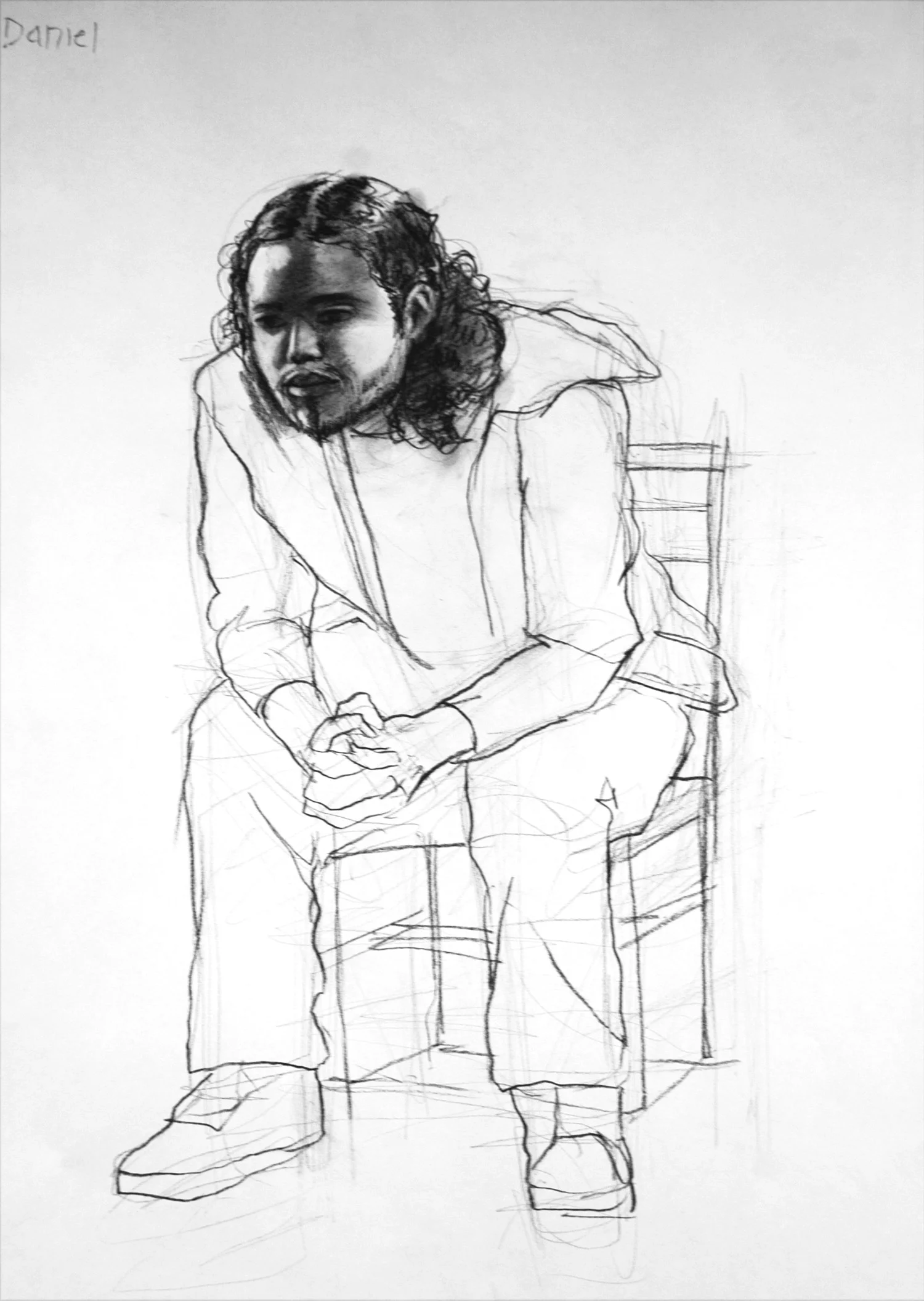  charcoal on paper  18 x 24 inches 