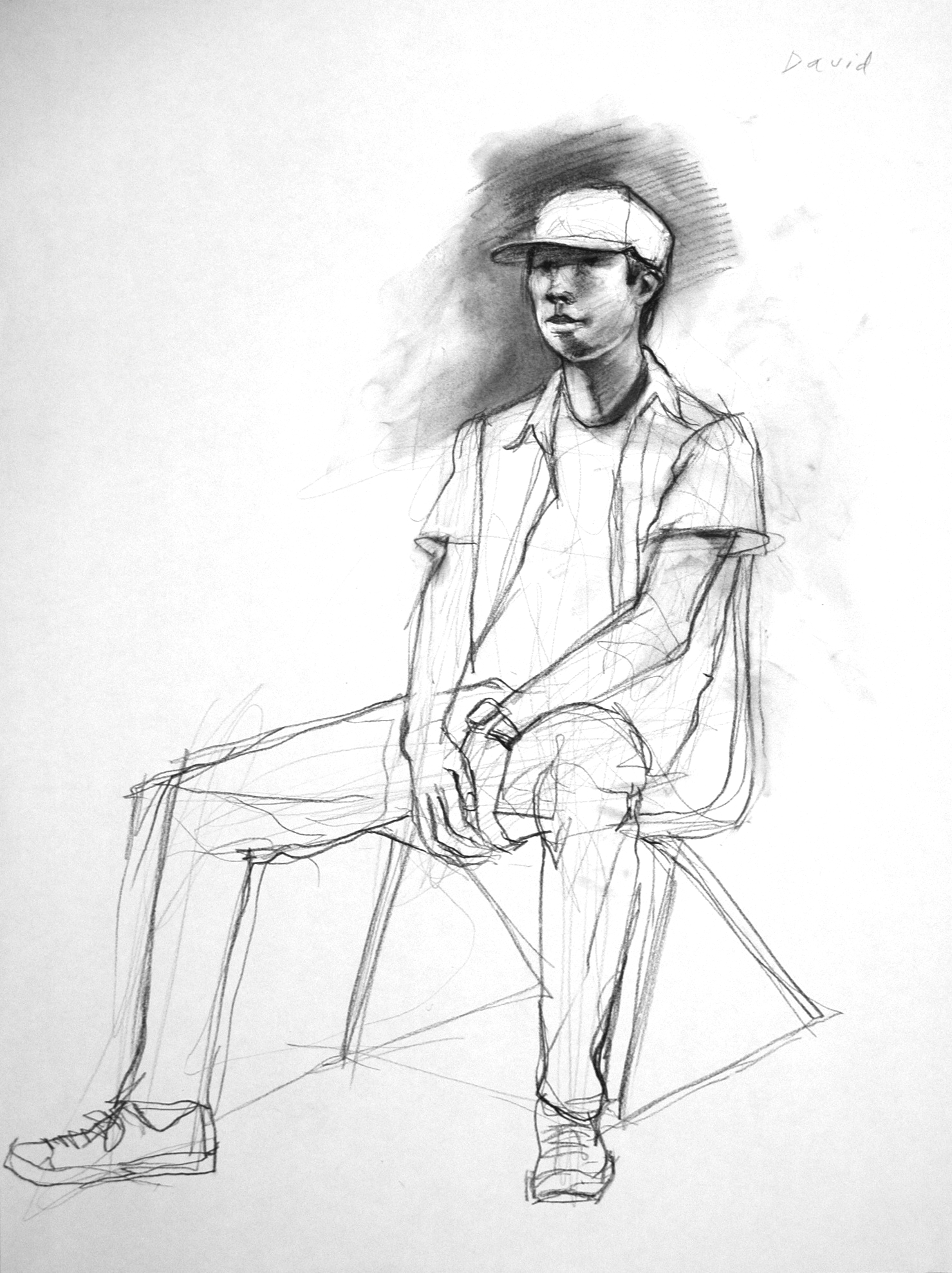  charcoal on paper  18 x 24 inches 