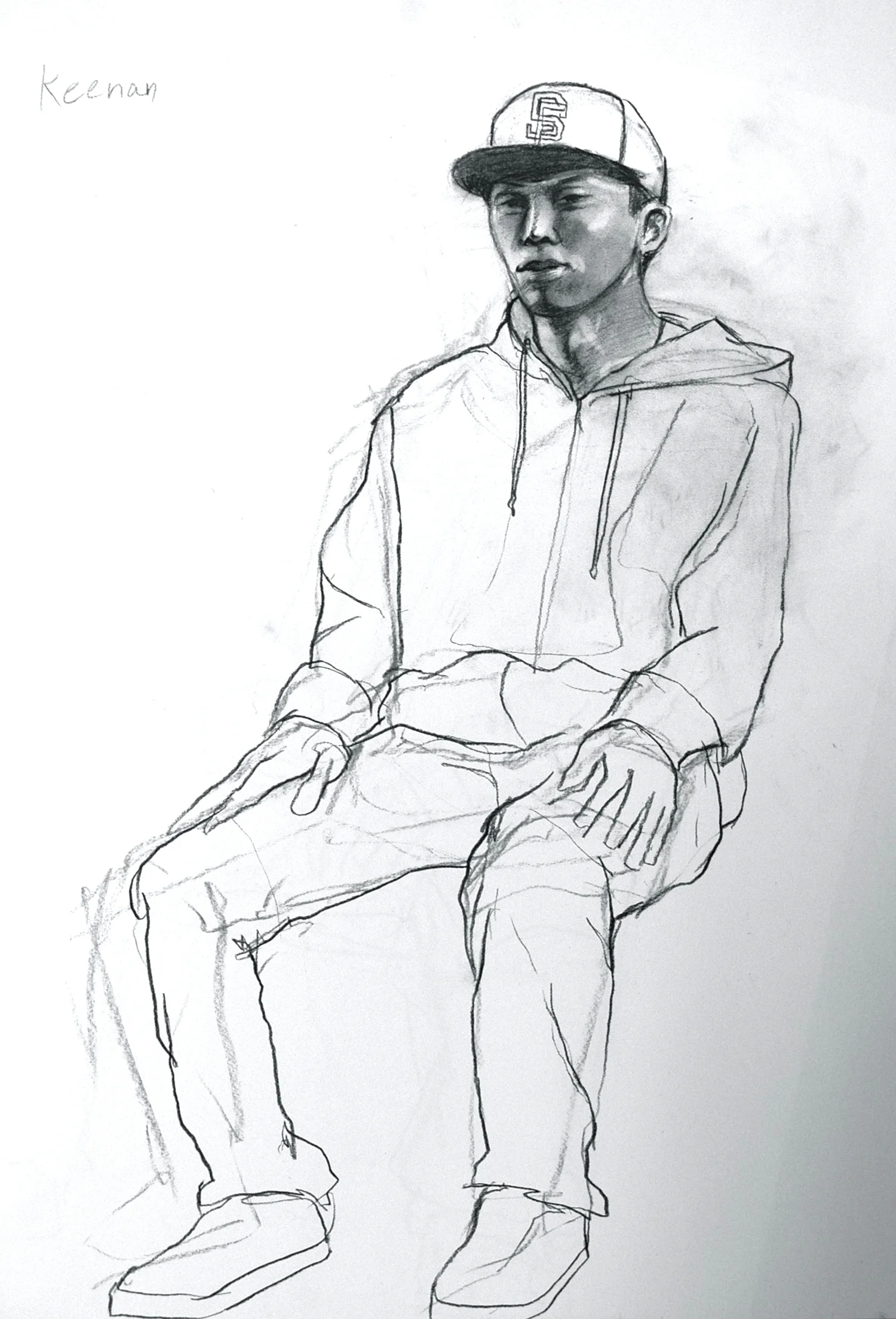  charcoal on paper  18 x 24 inches 