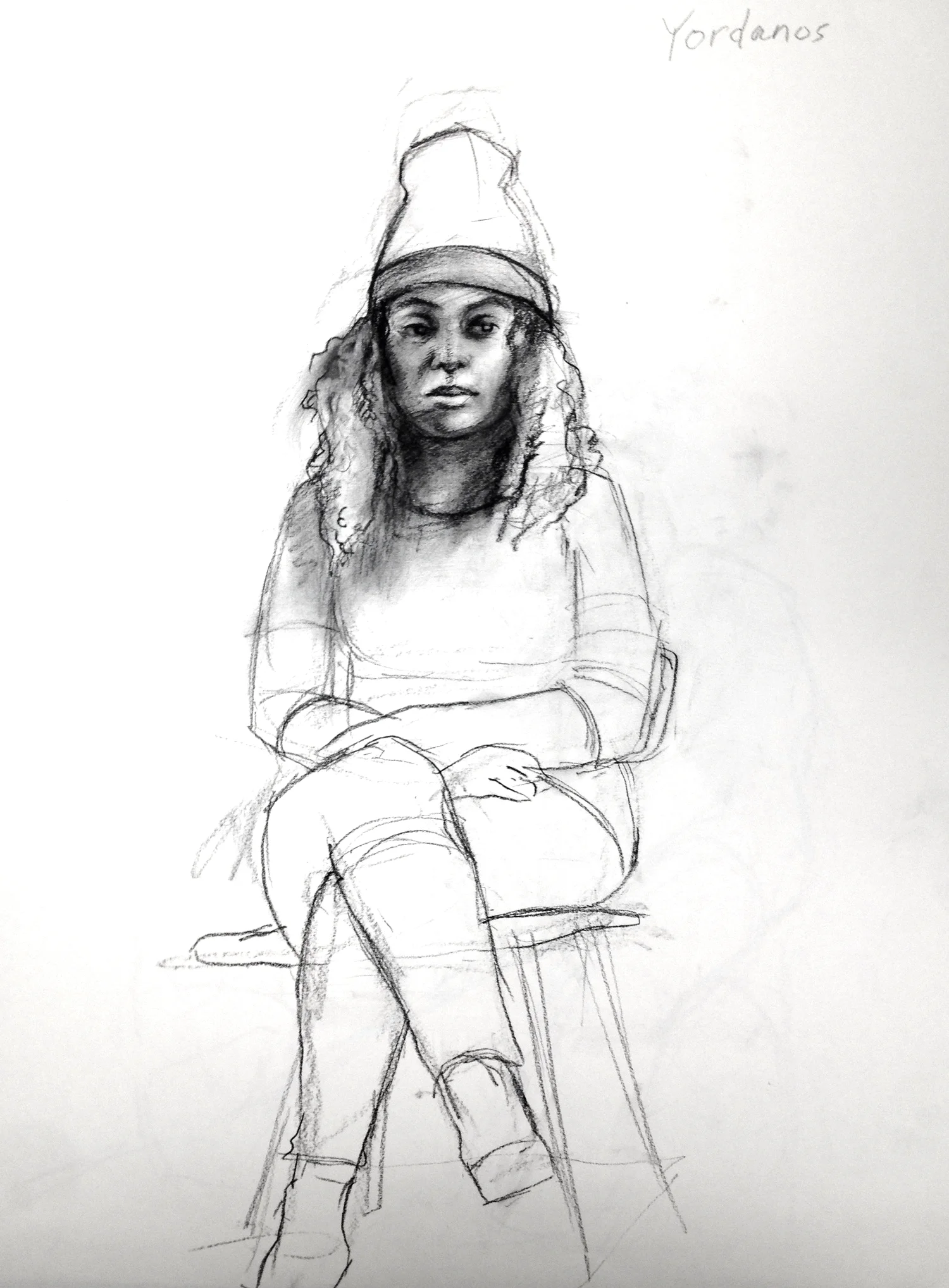  charcoal on paper  18 x 24 inches 