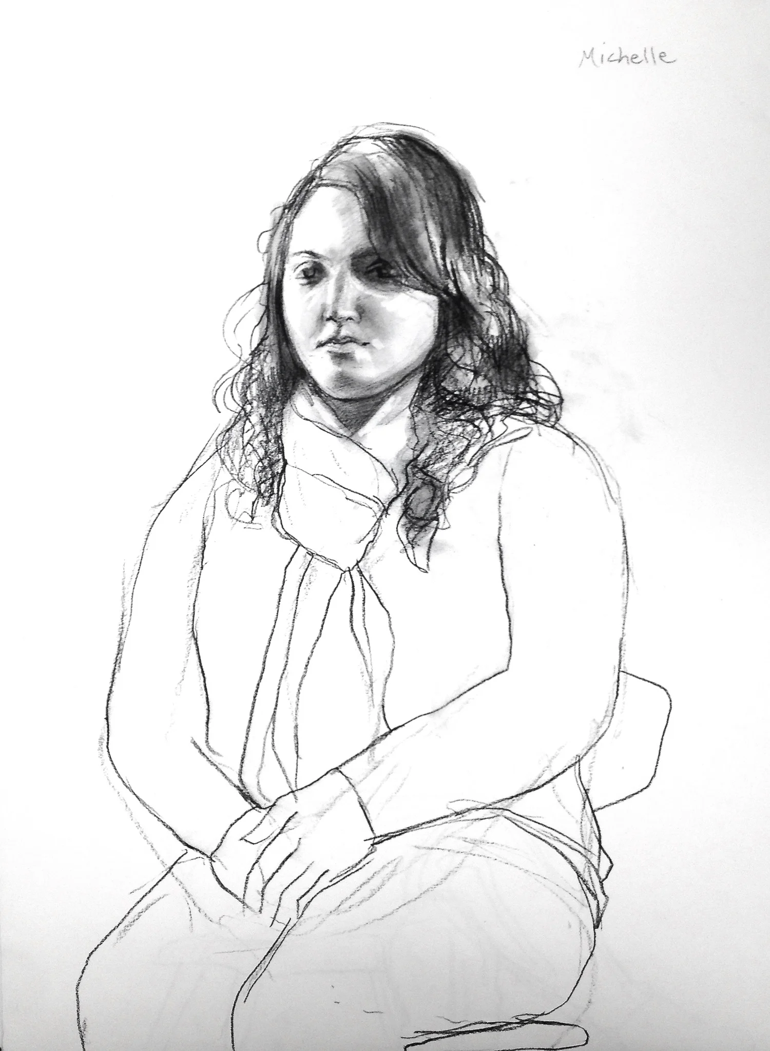  charcoal on paper  18 x 24 inches 