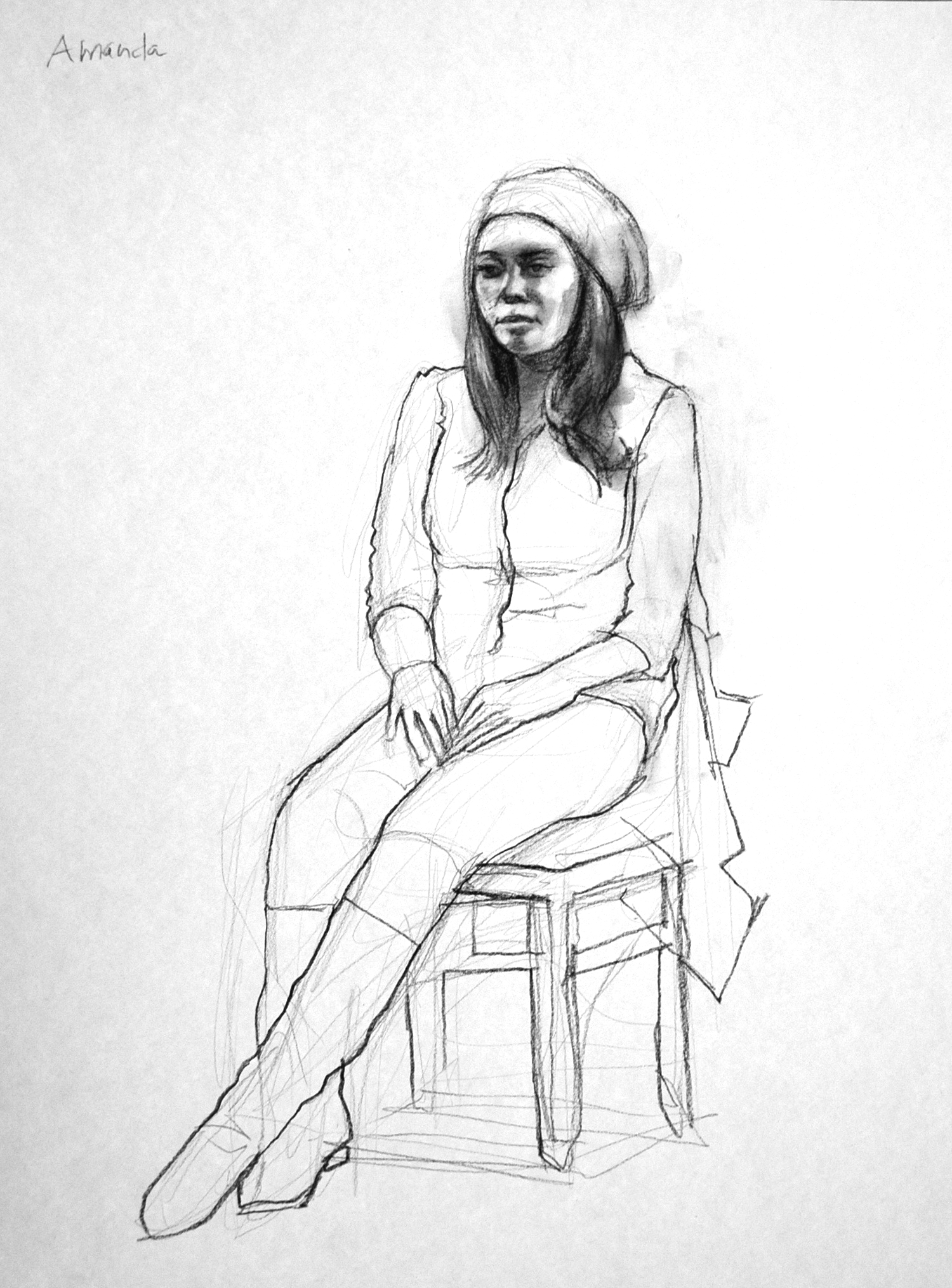  charcoal on paper  18 x 24 inches 