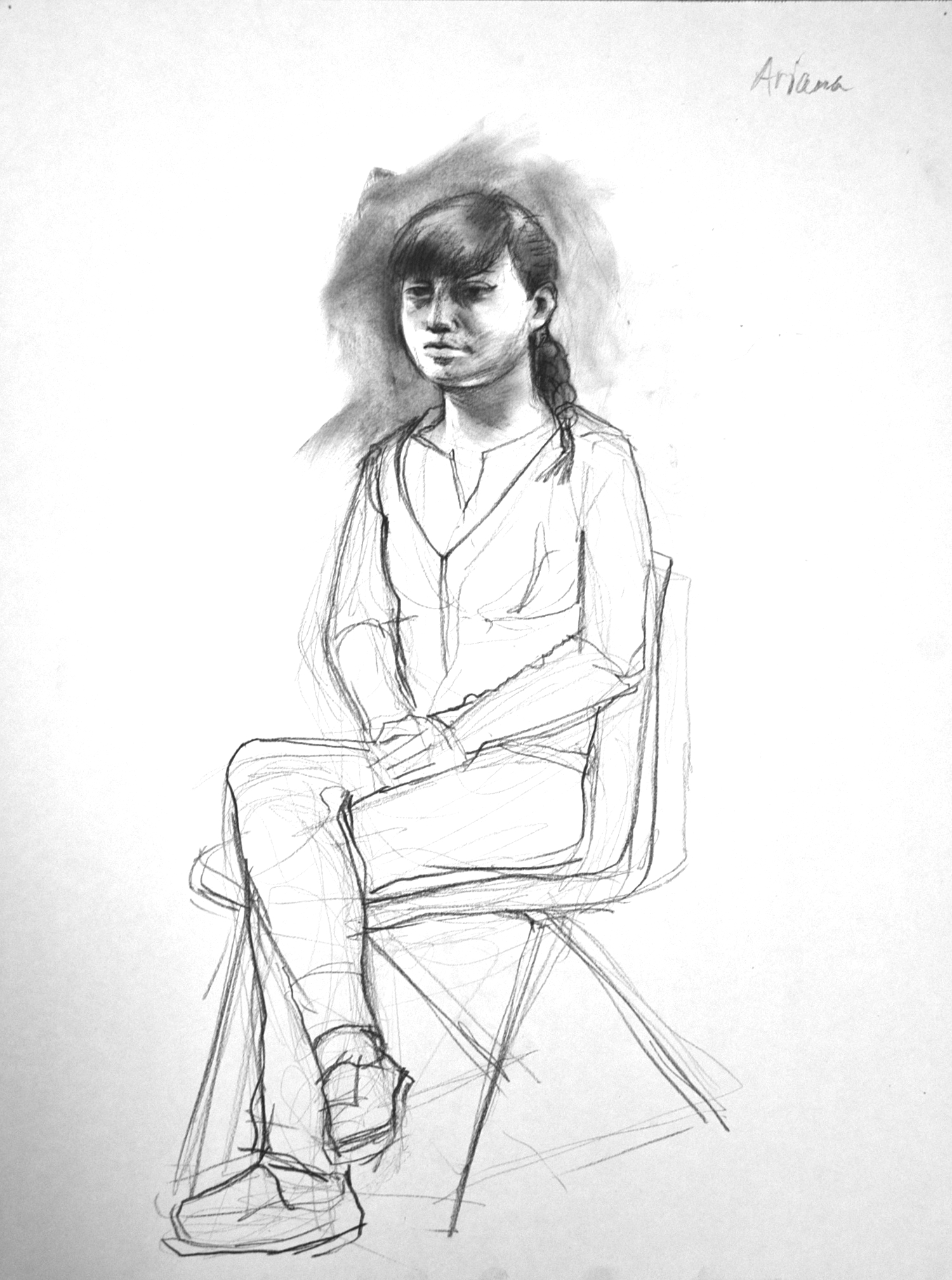  charcoal on paper  18 x 24 inches 