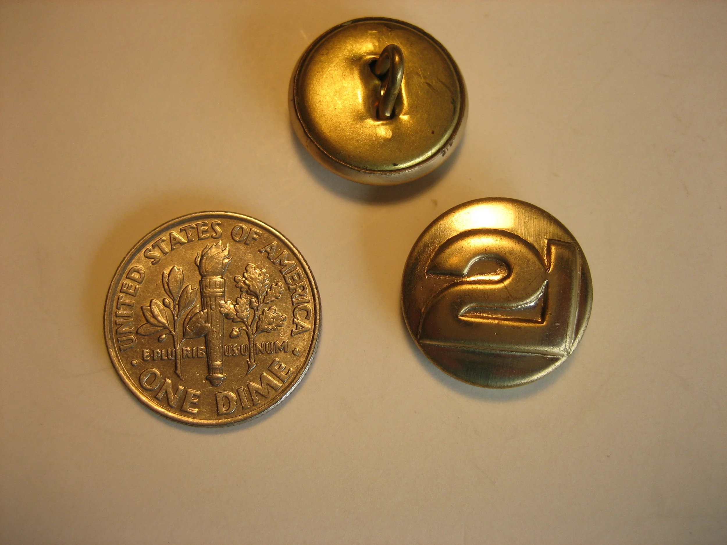 Pair of 21 Buttons