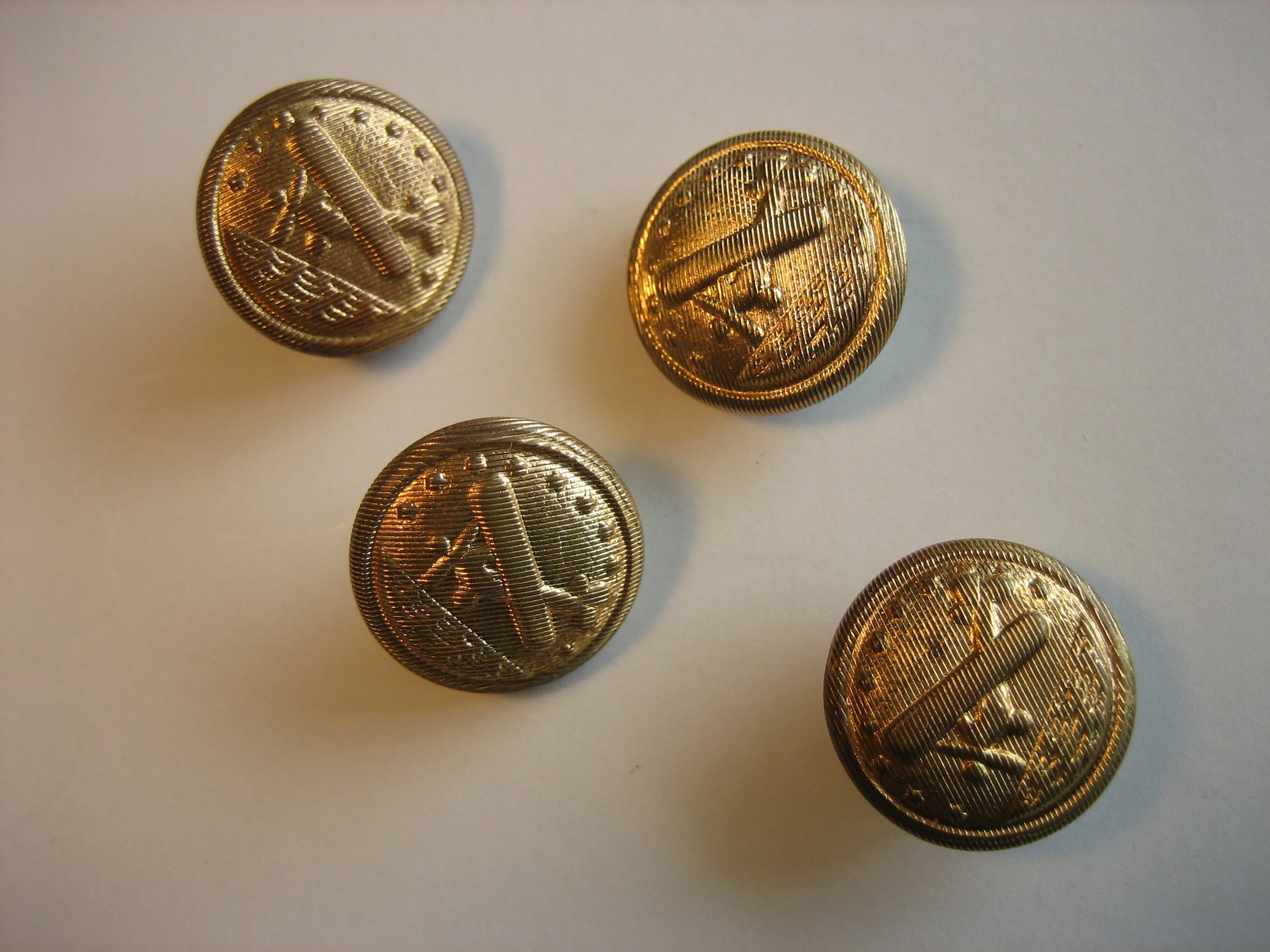 Vintage Airplane Buttons