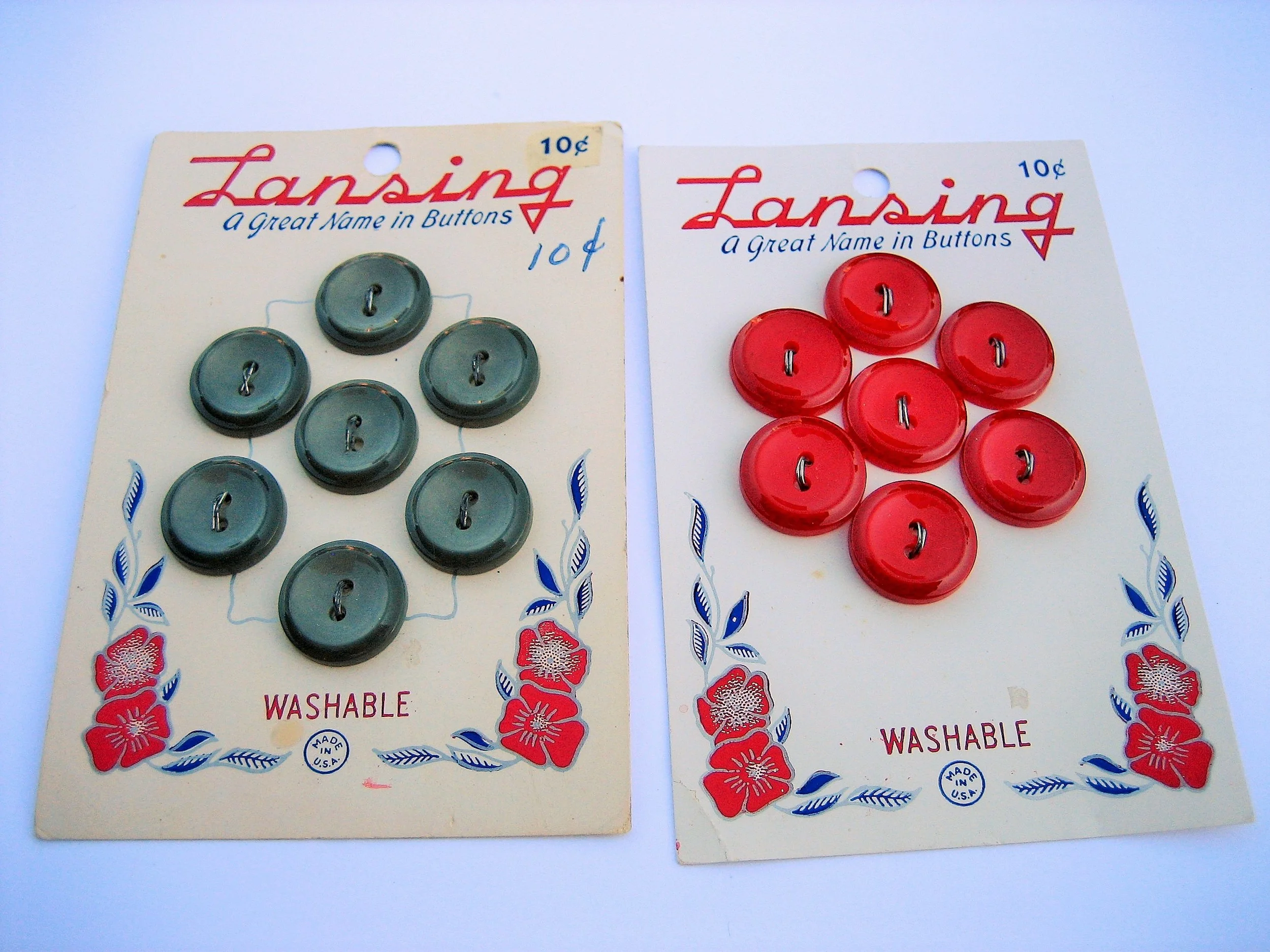 Red and Gray Plastic Pretties