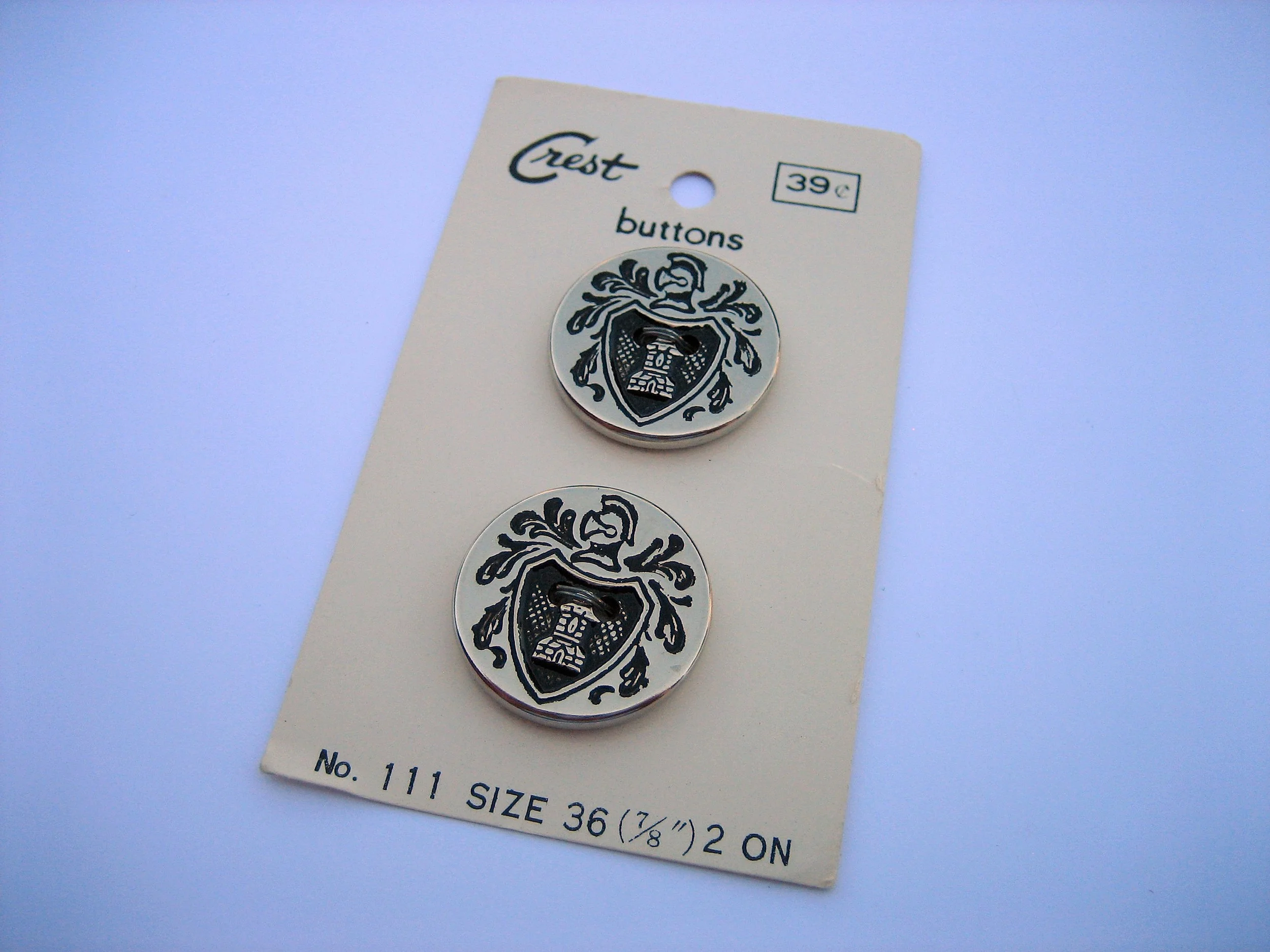 Crest Brand Metal Buttons