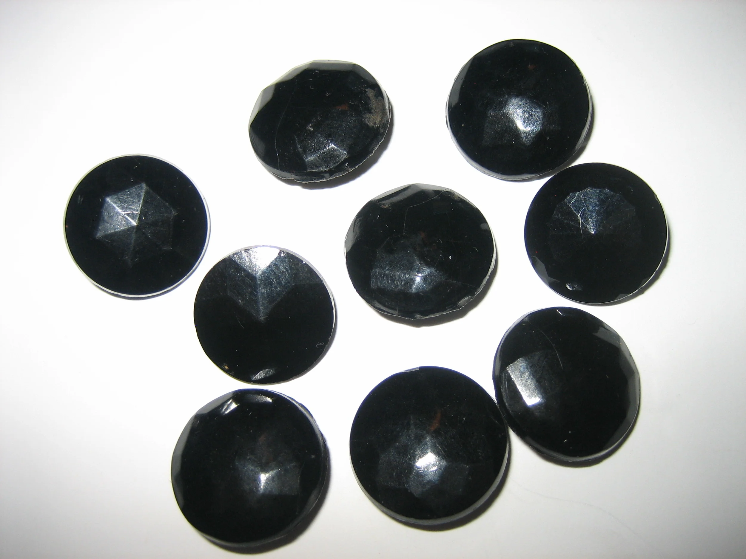Black Glass Faceted Variety