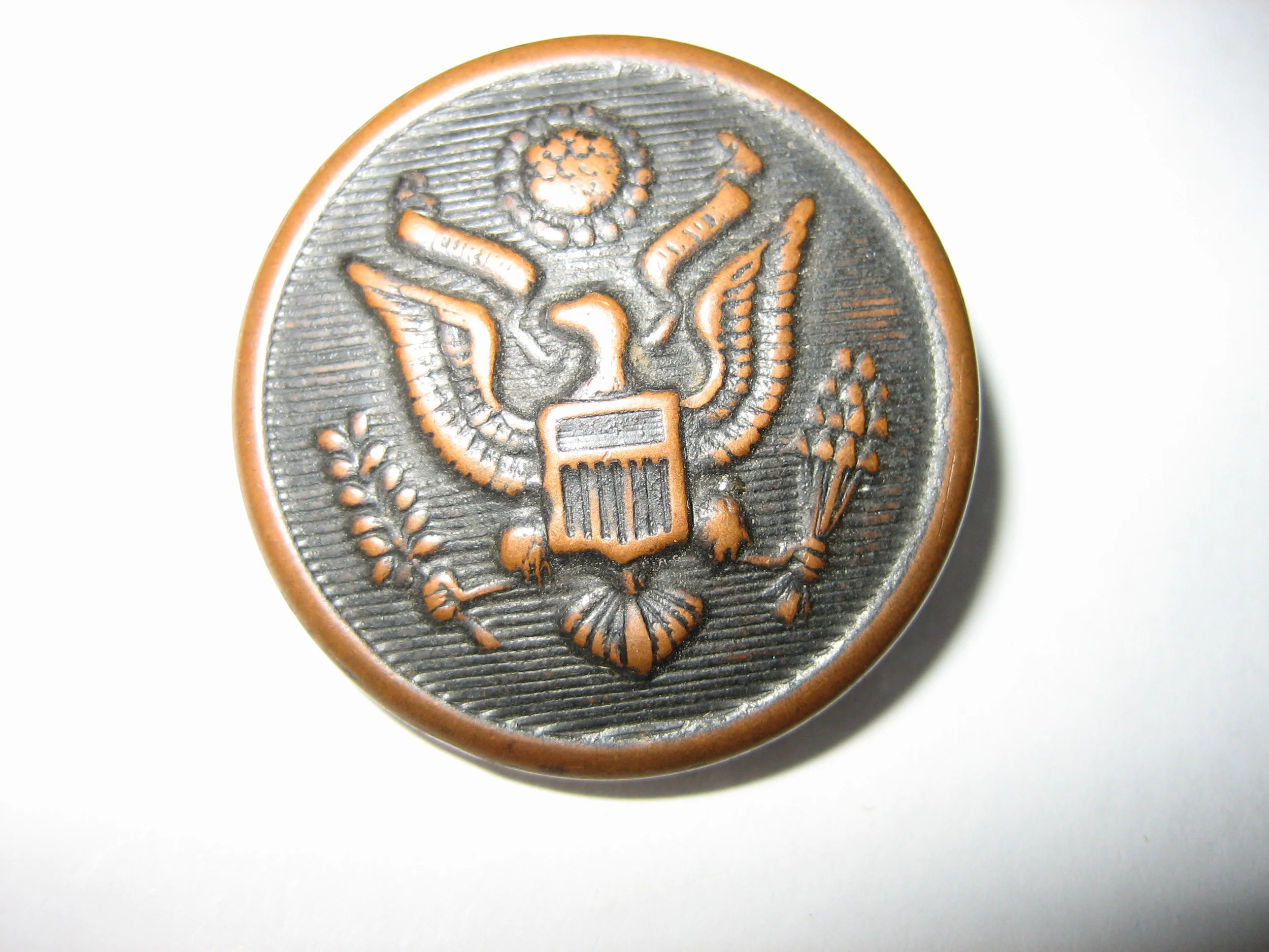 US Army General Services Blackened-Copper Button-1