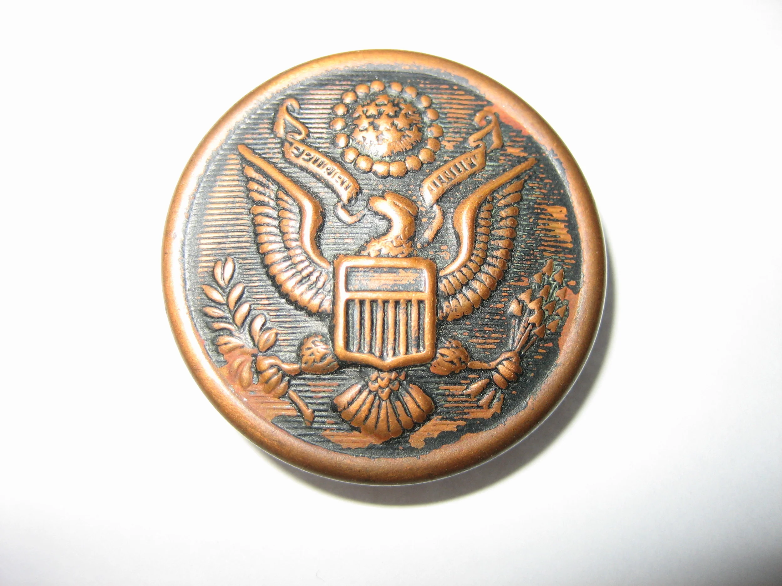 US Army General Services Blackened-Copper Button-2