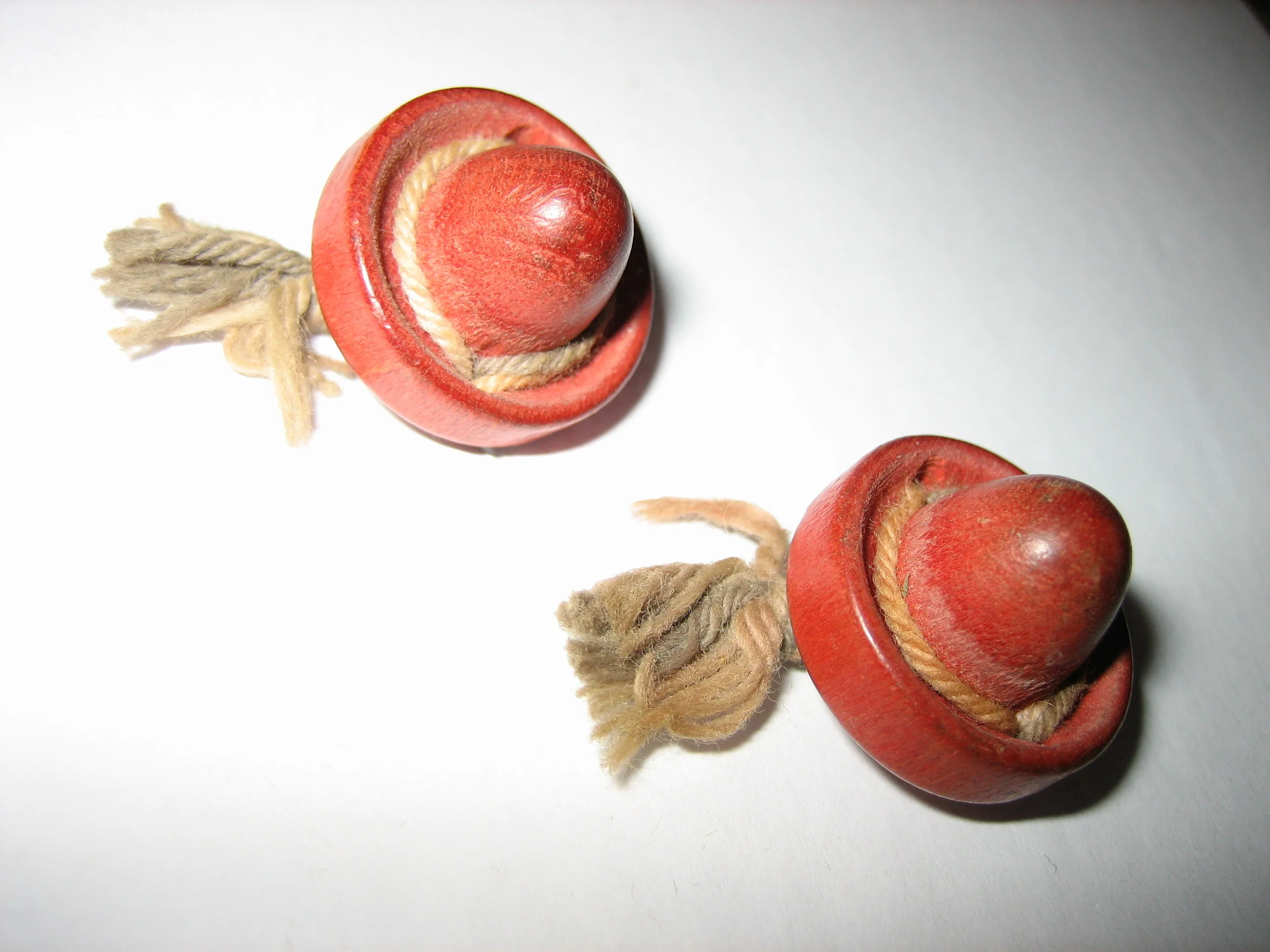 Red Mexican Hat Pair