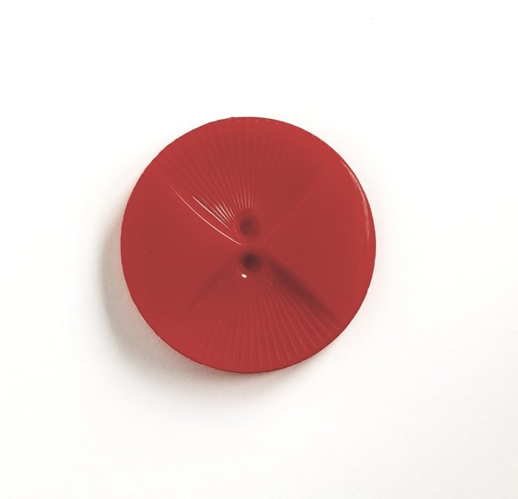 Design Button Metal Red and White Beetle 21-27mm - Buttons