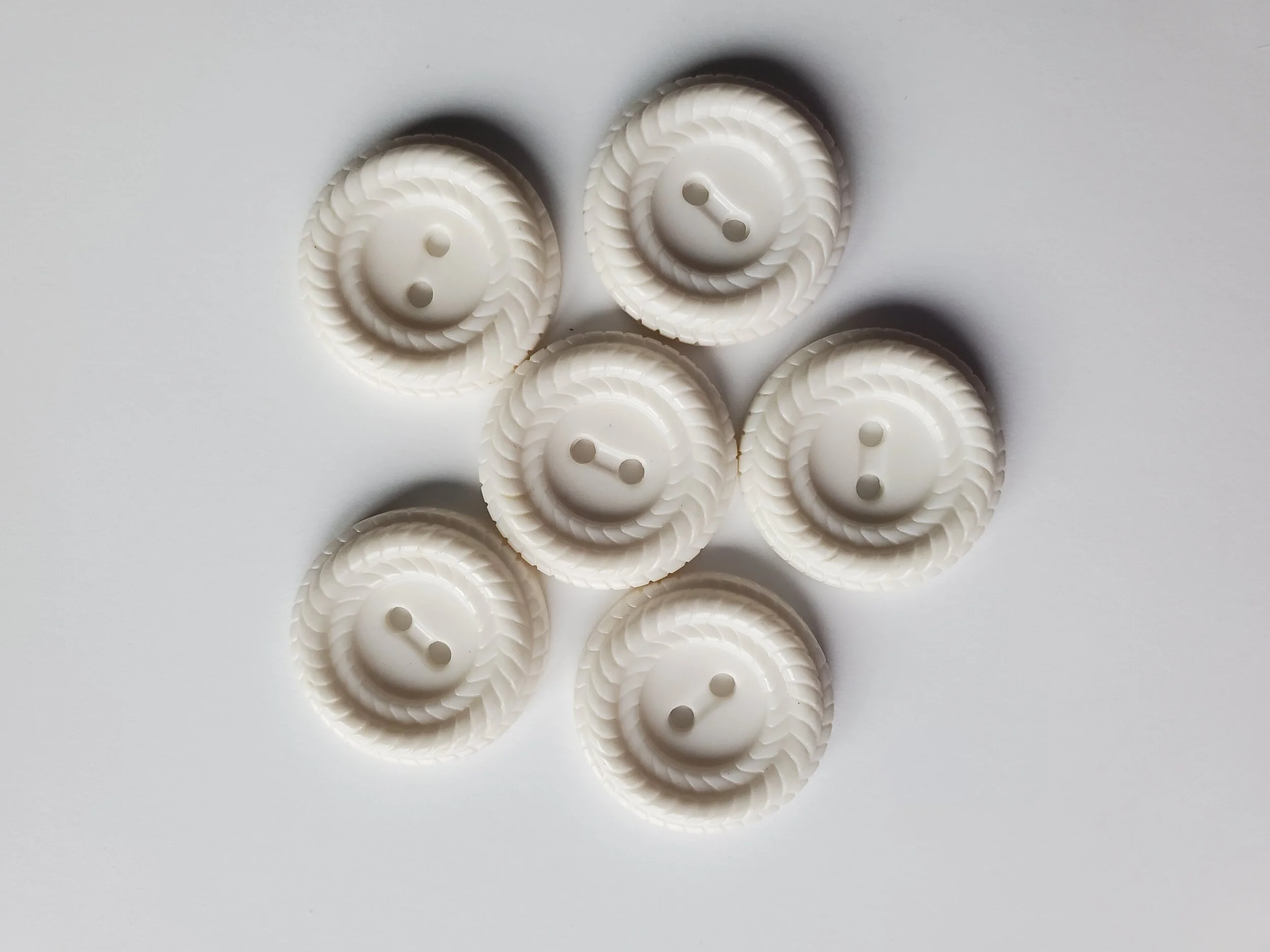 Triple Braided White - 3/4" - Vintage