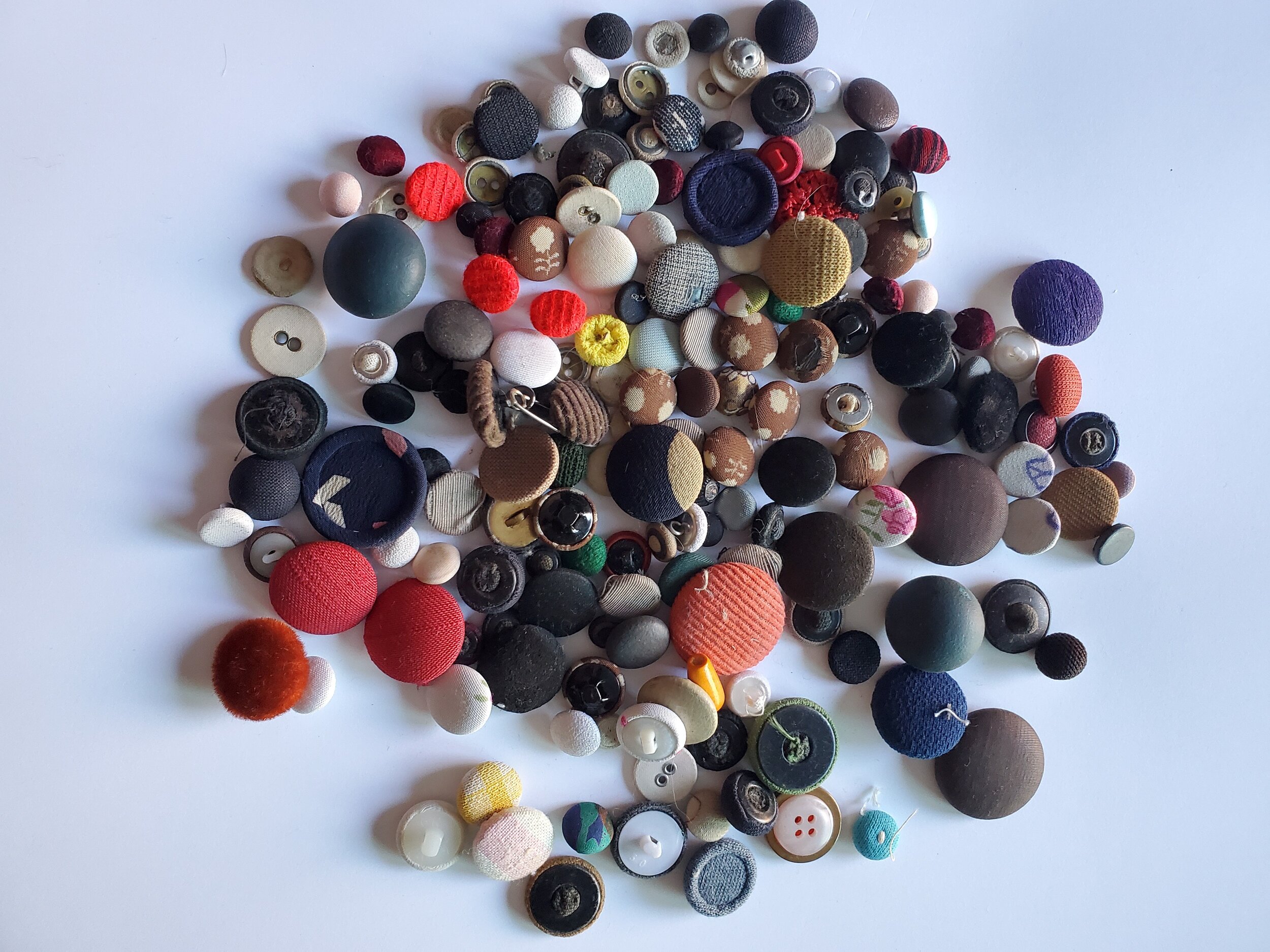 Lot of Fabric Covered Buttons