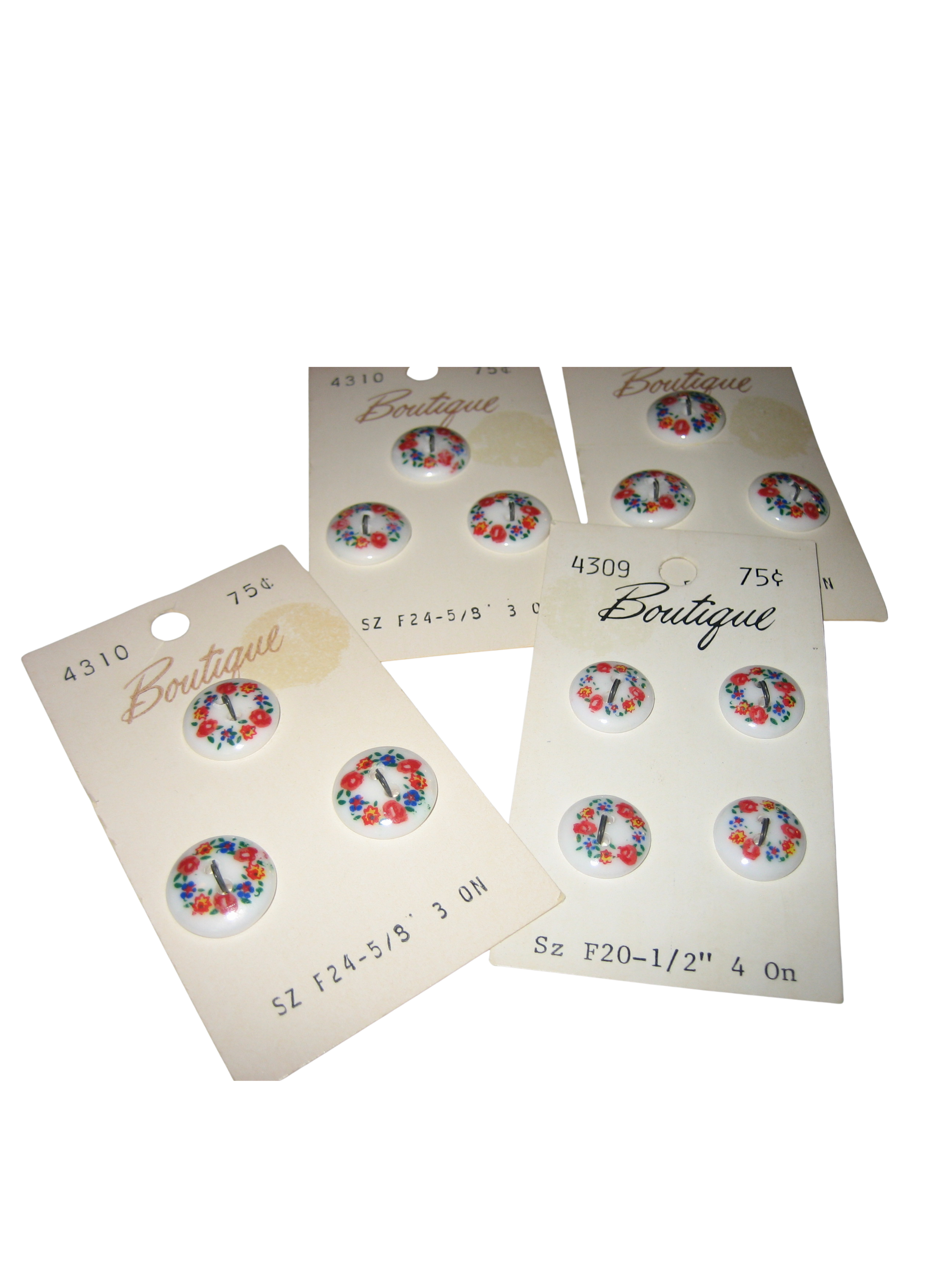 Boutique Flowers - 1/2" and 5/8" on cards