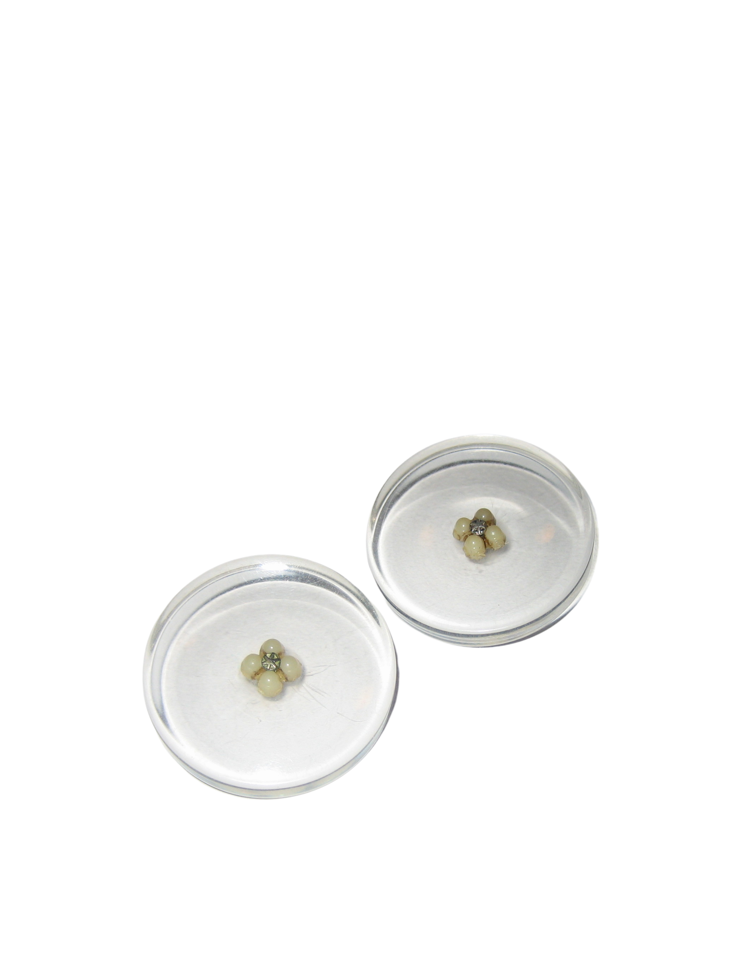 Lucite Petite Flower Centers - 1  3/8"