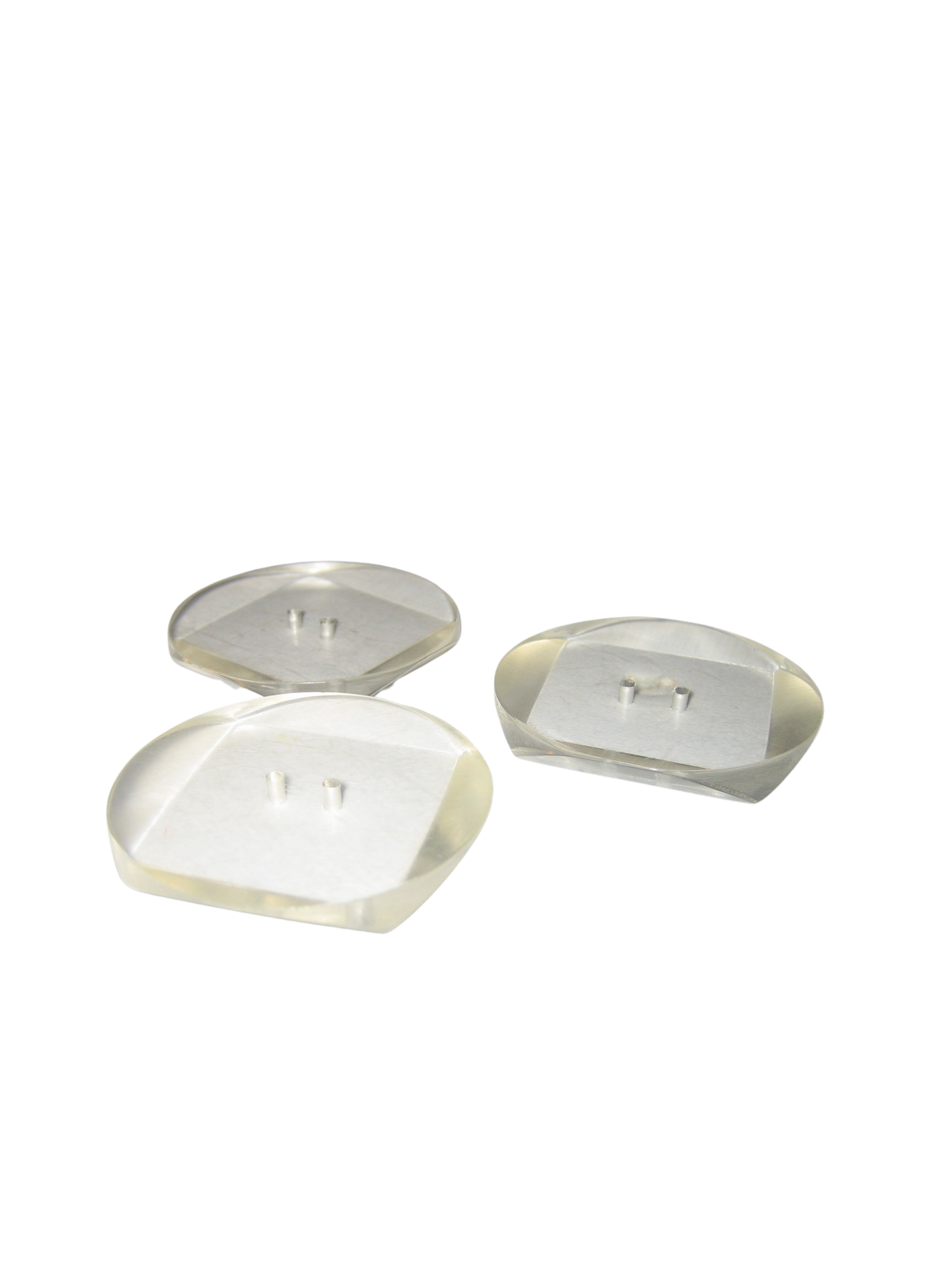 Beveled Lucite Trio - 1  1/2"