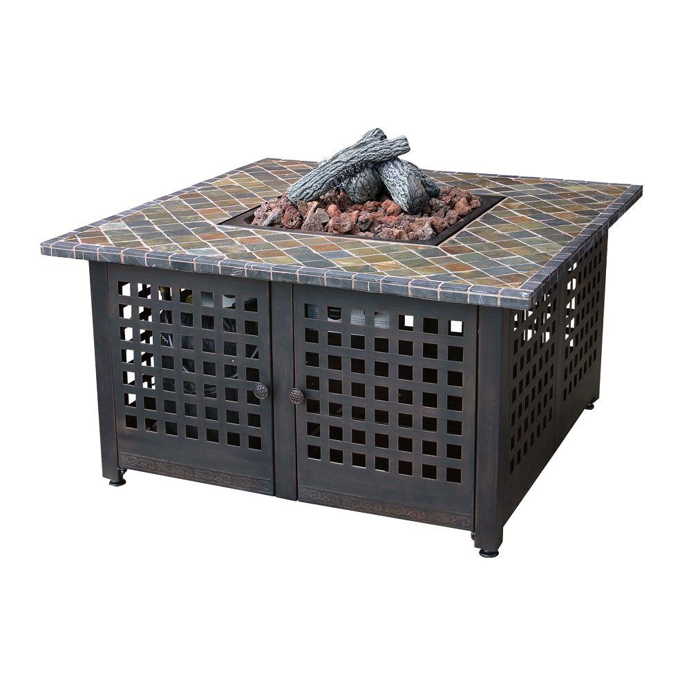 42 Propane Gas Fire Pit With Slate, Sears Propane Fire Pit