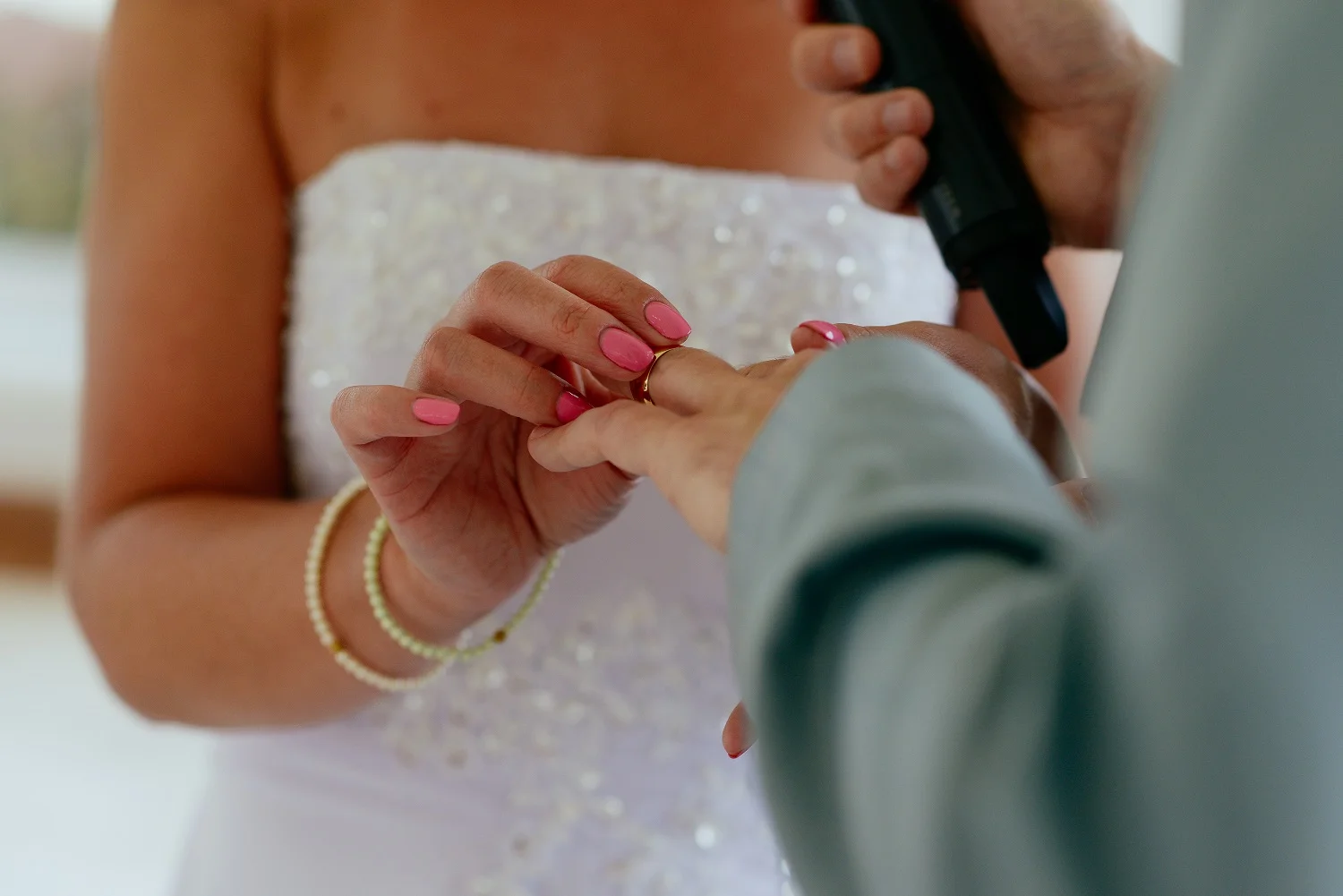 The 'I Do' moment for bride Zowie