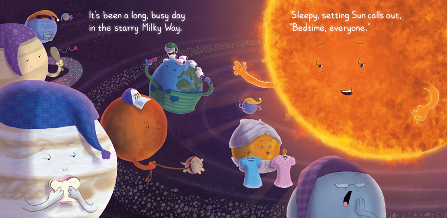 Sleepy Solar System Blue Manatee Press