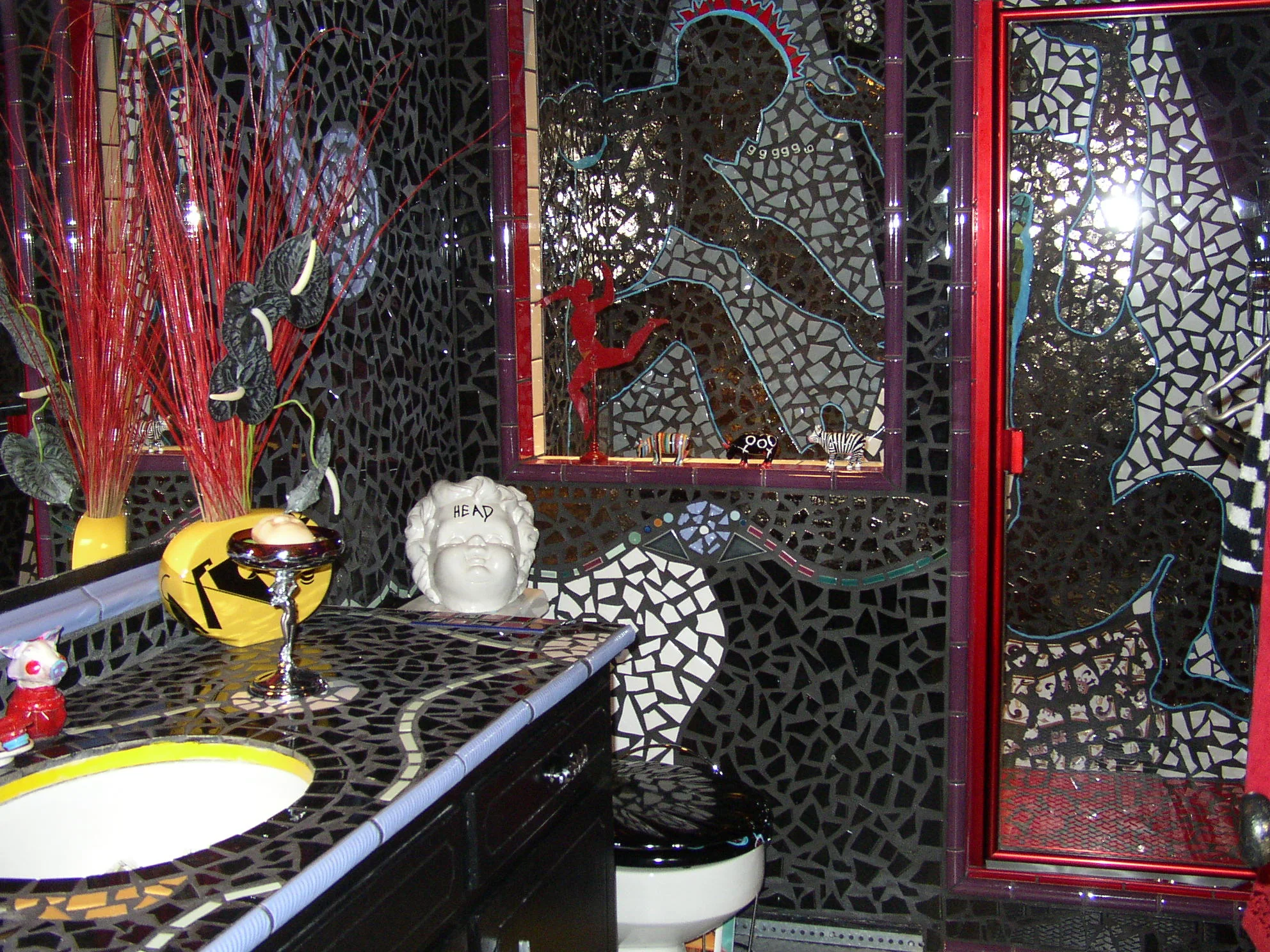 Mosaic Tile Guest Bathroom