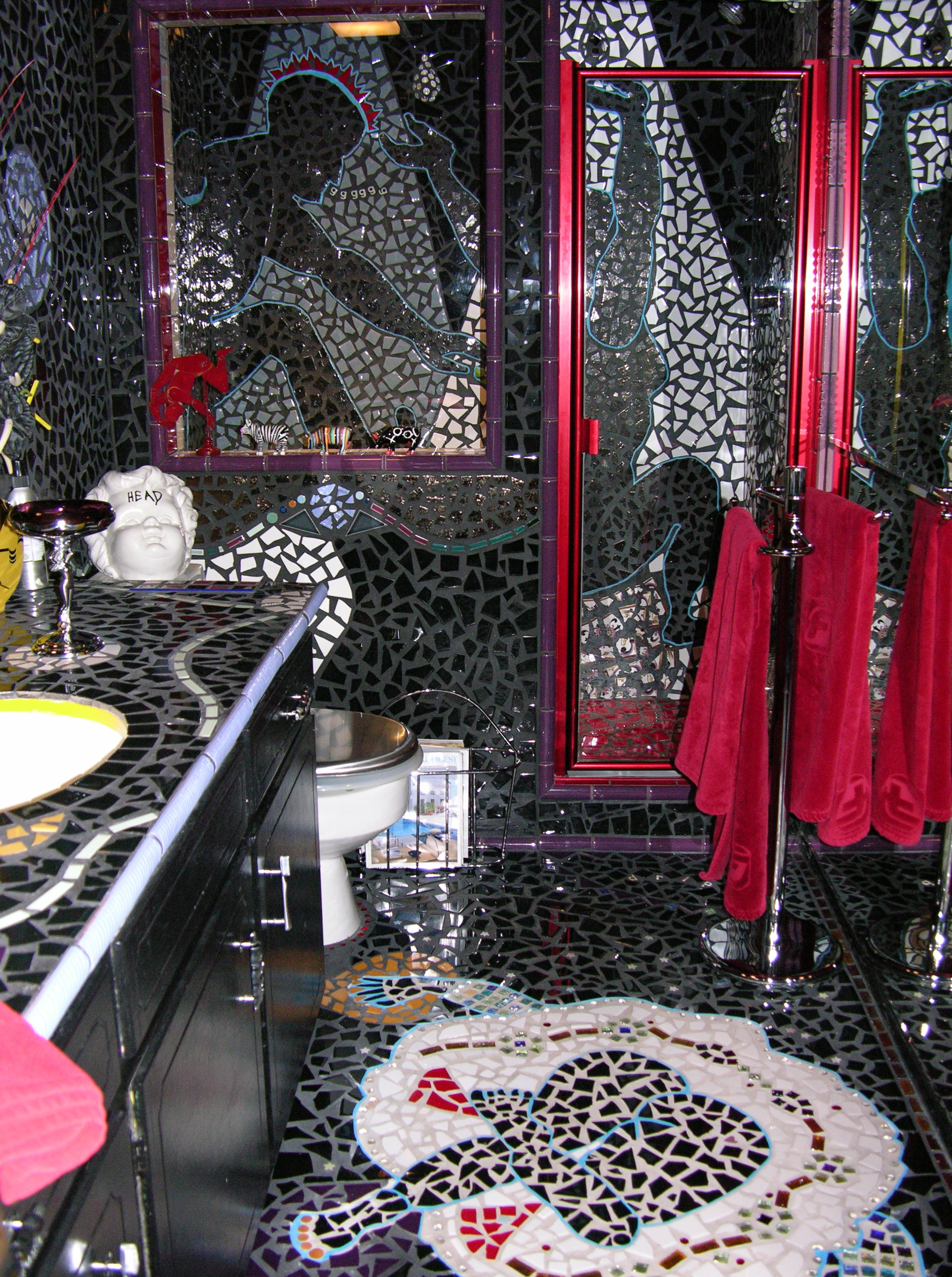 Mosaic Tile Guest Bathroom