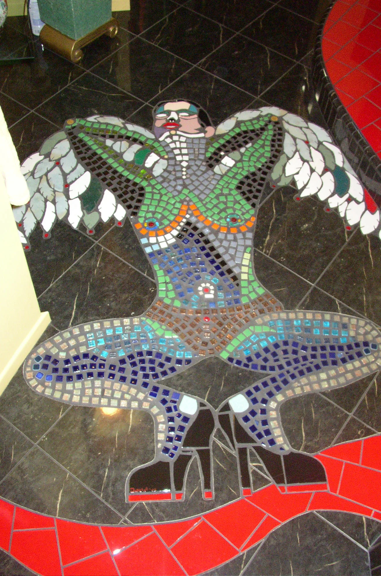 Mosaic Spread Angel Tile Floor