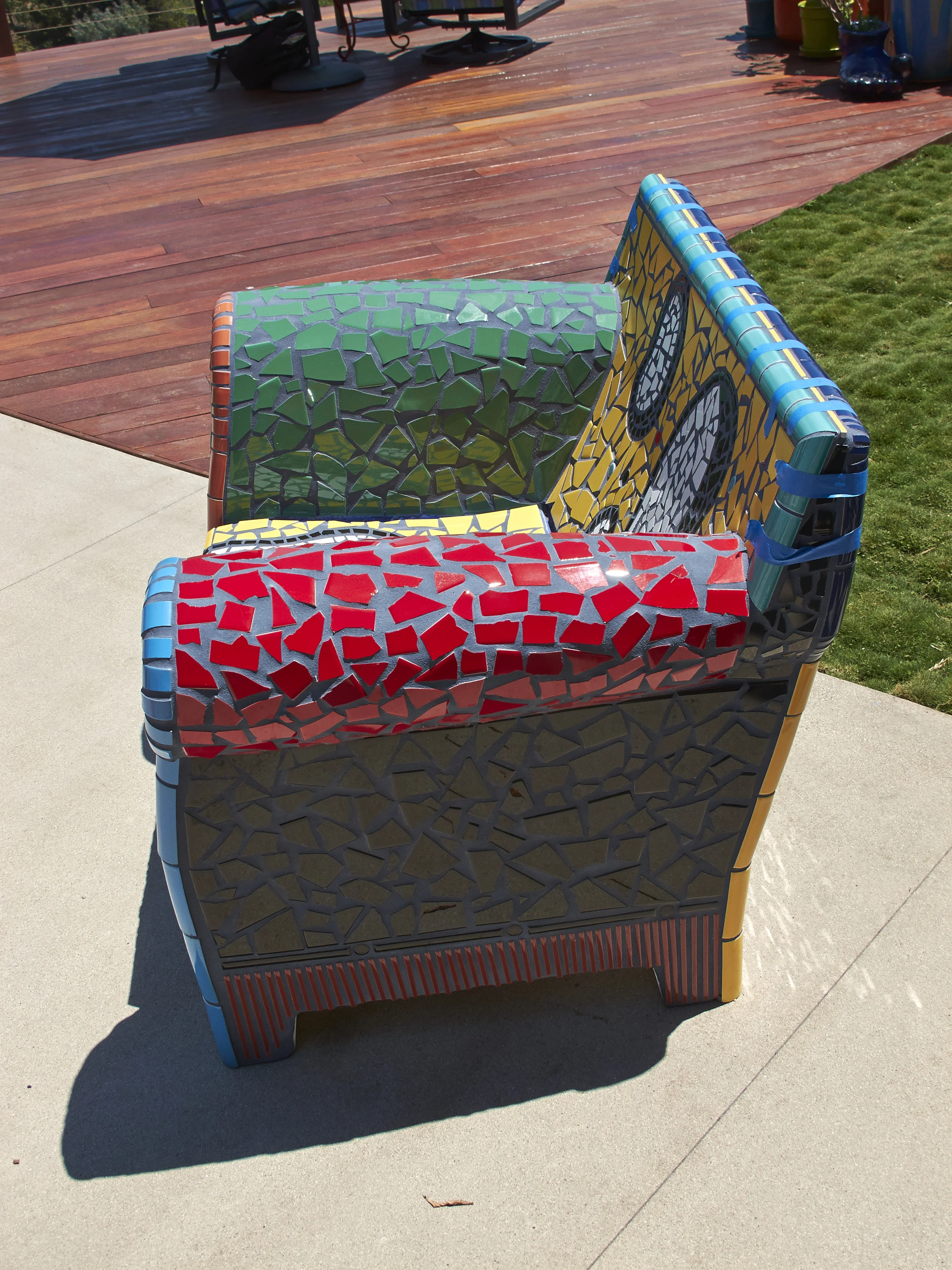 Mosaic Tile Club Chair