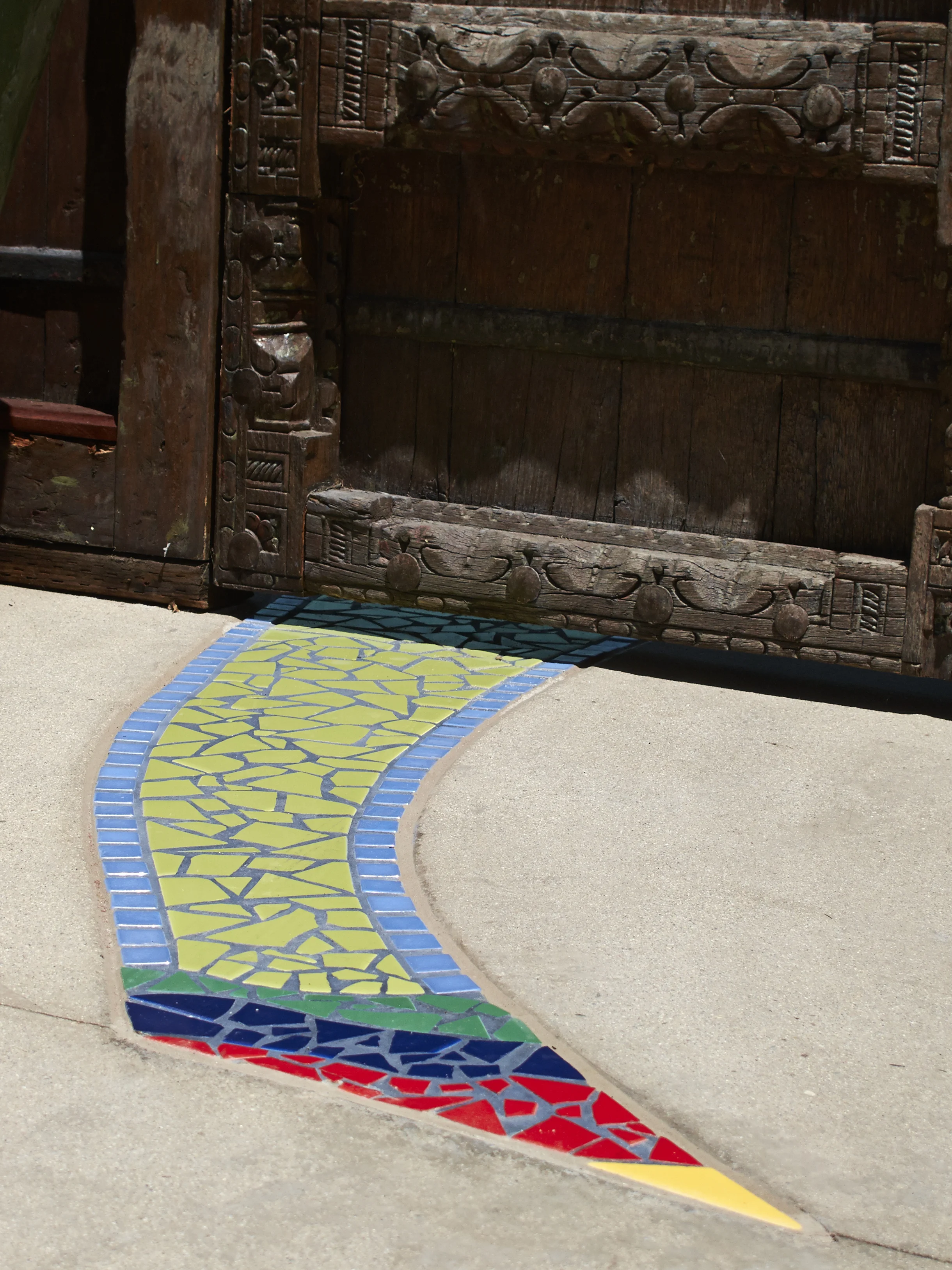Mosaic Tile Walkway