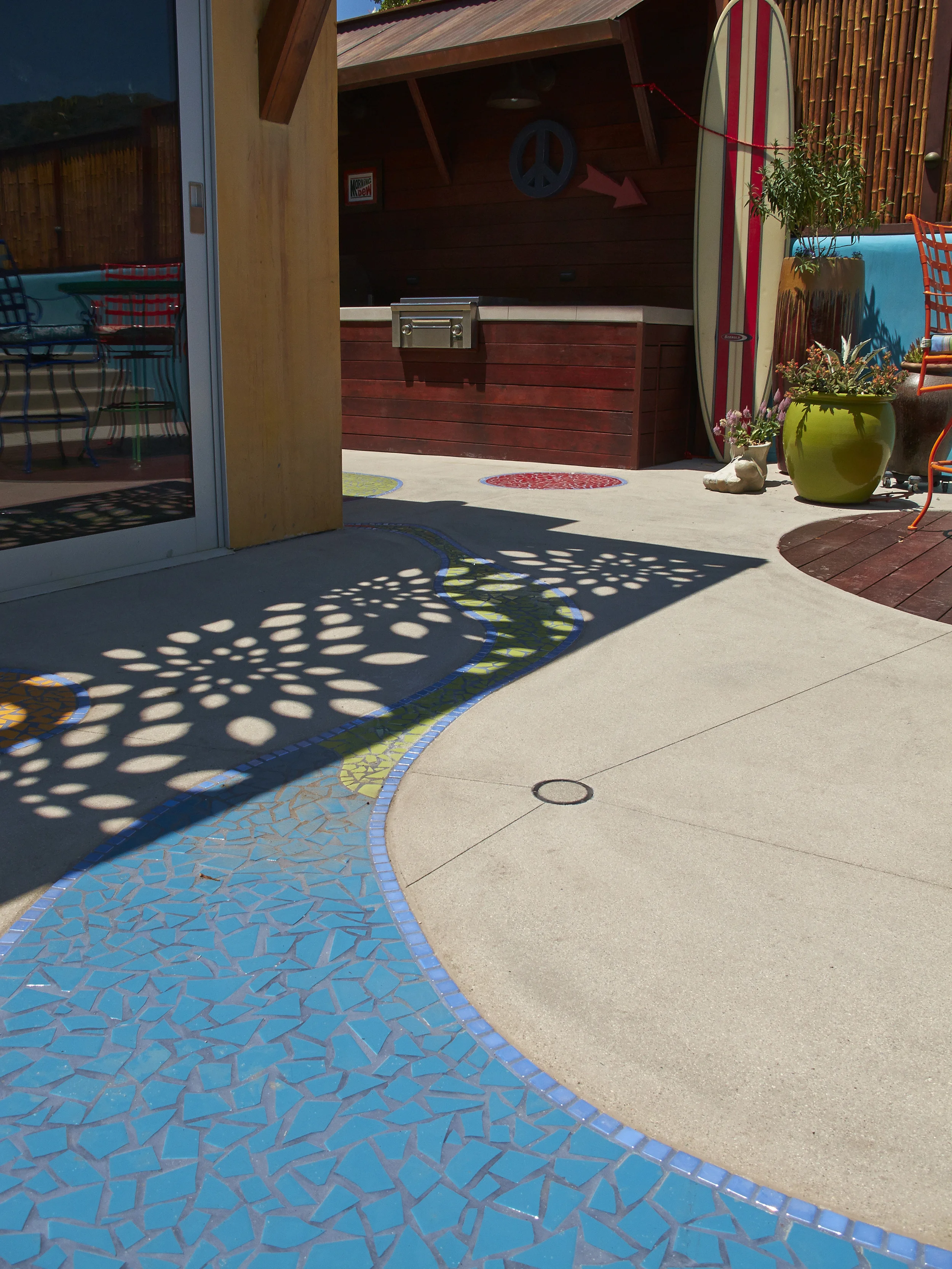 Mosaic Tile Walkway