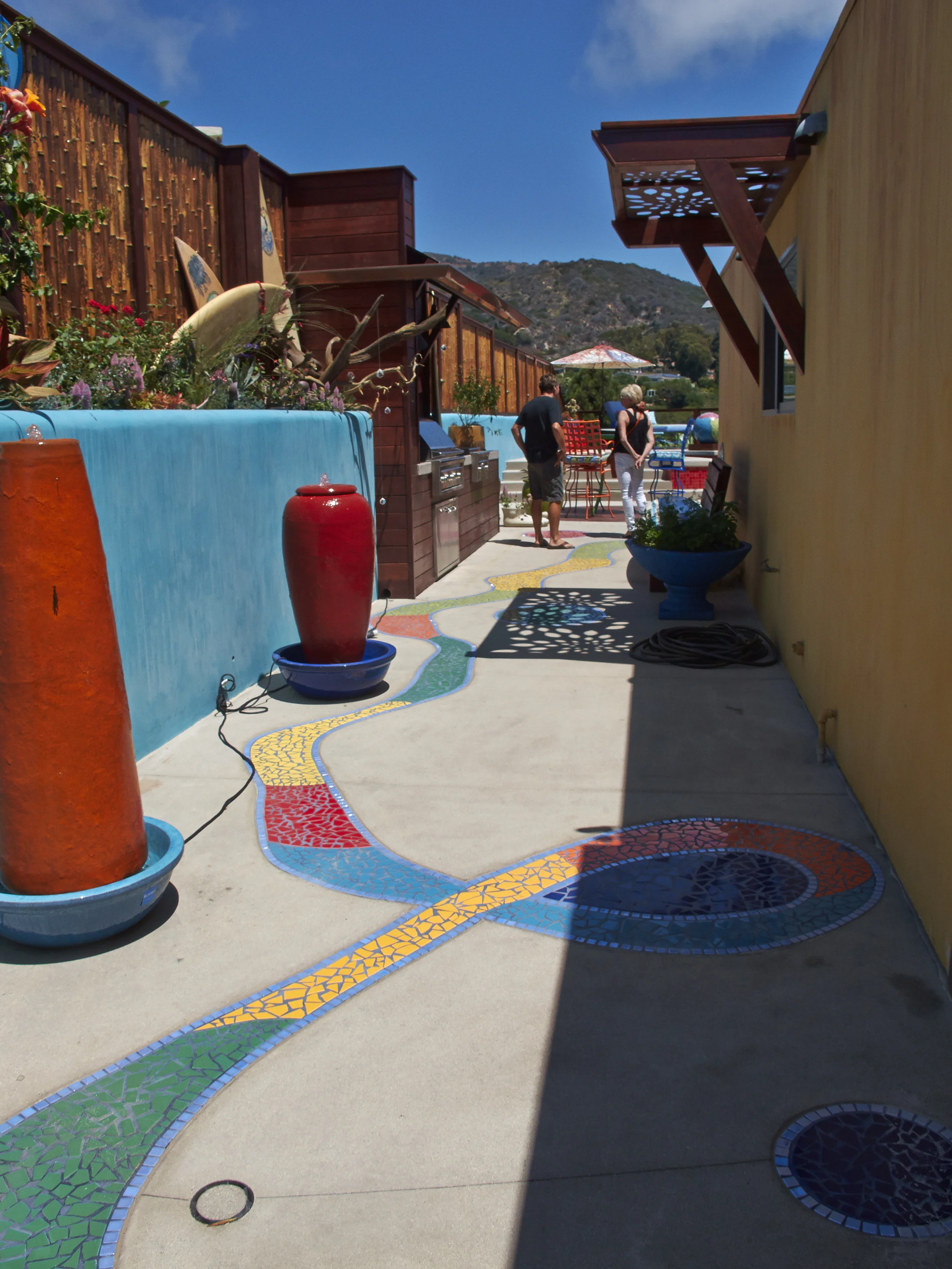 Mosaic Tile Walkway
