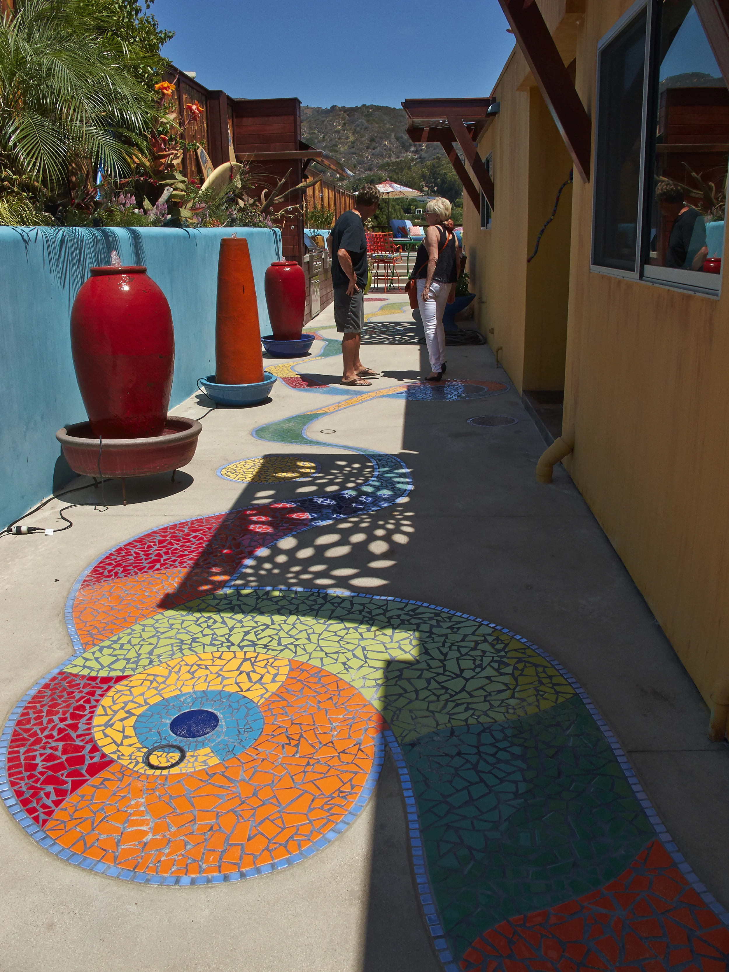 Mosaic Tile Walkway