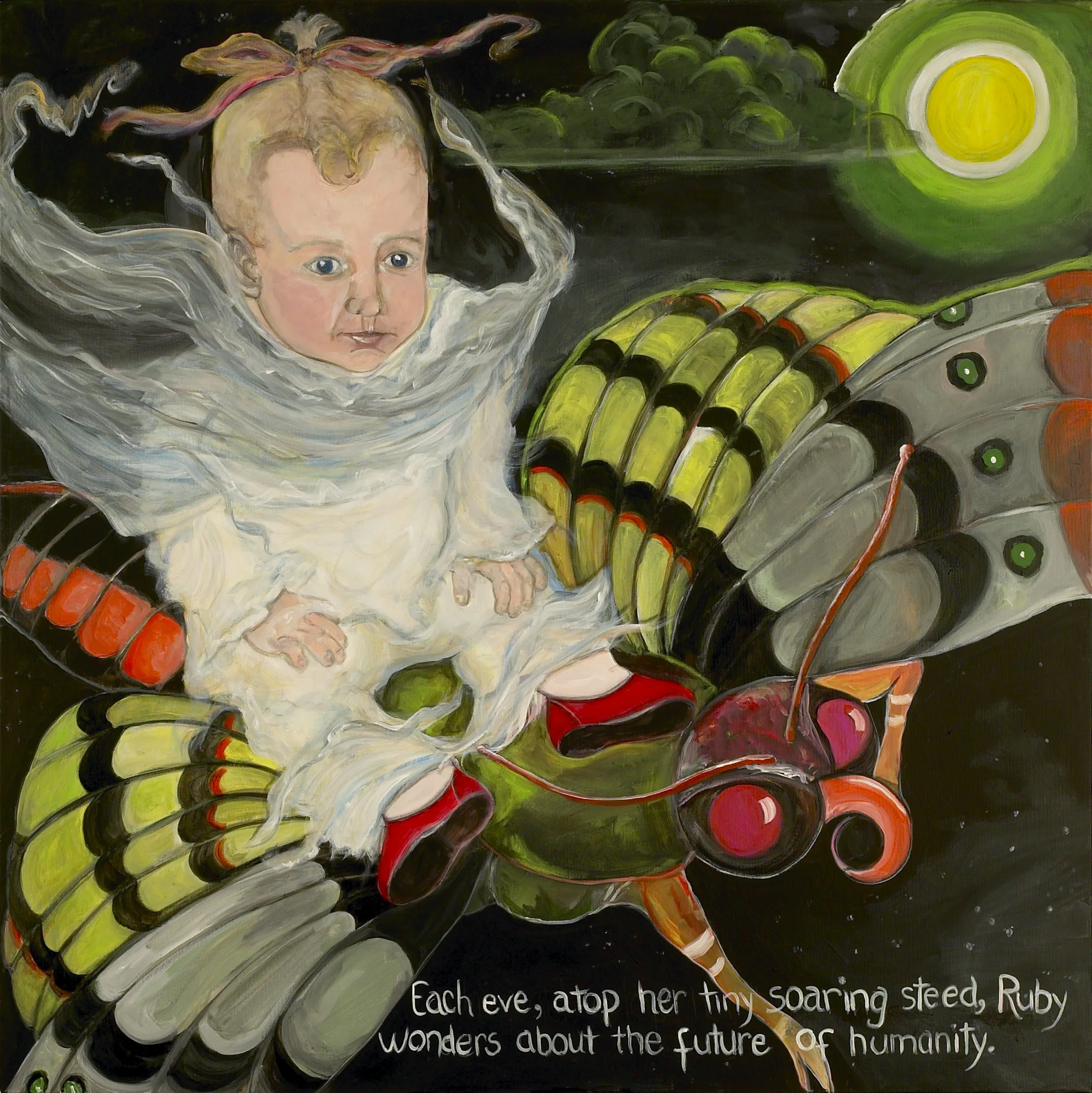 Atop Her Roaring Steed