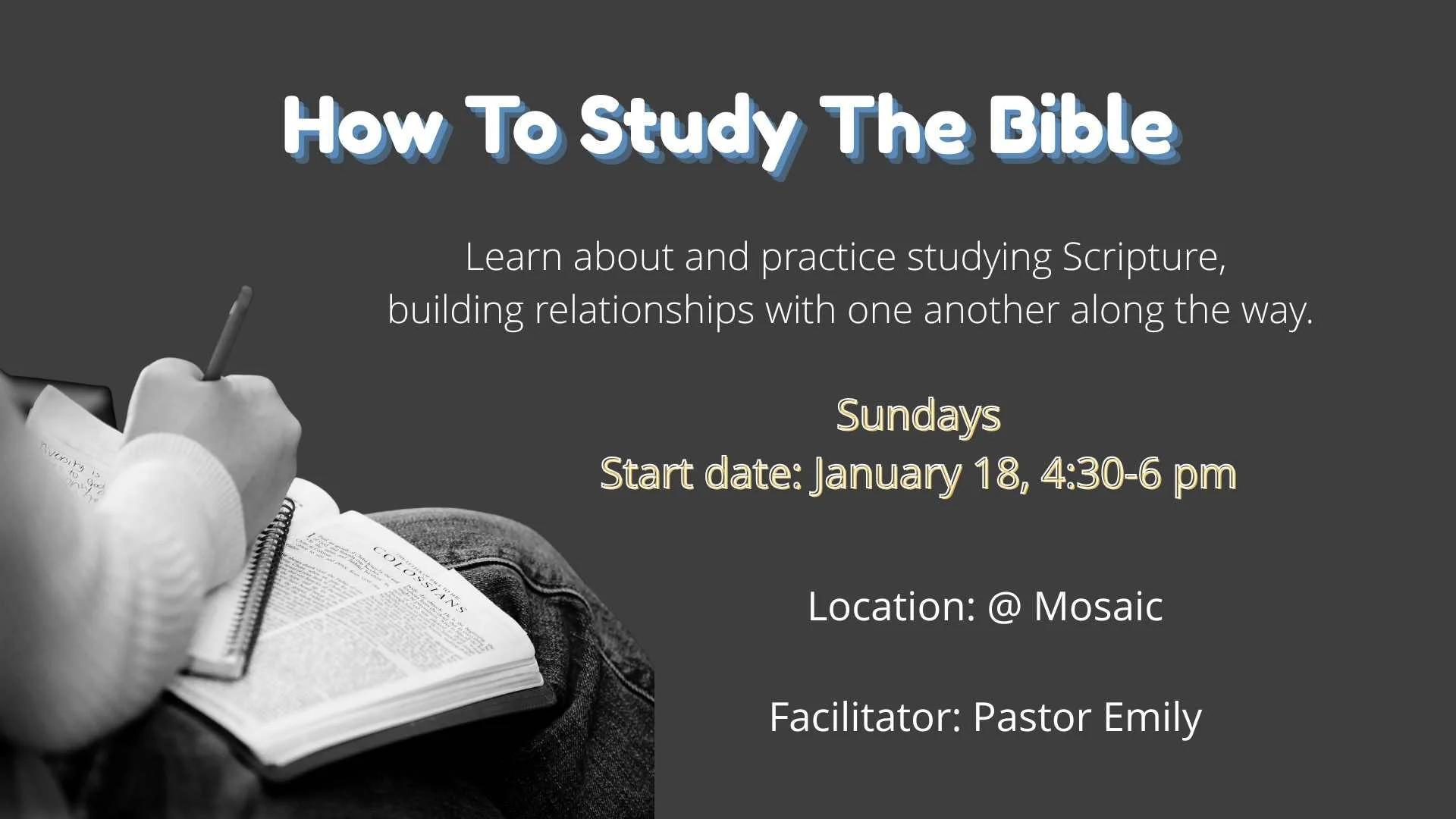 Learn to Study the Bible