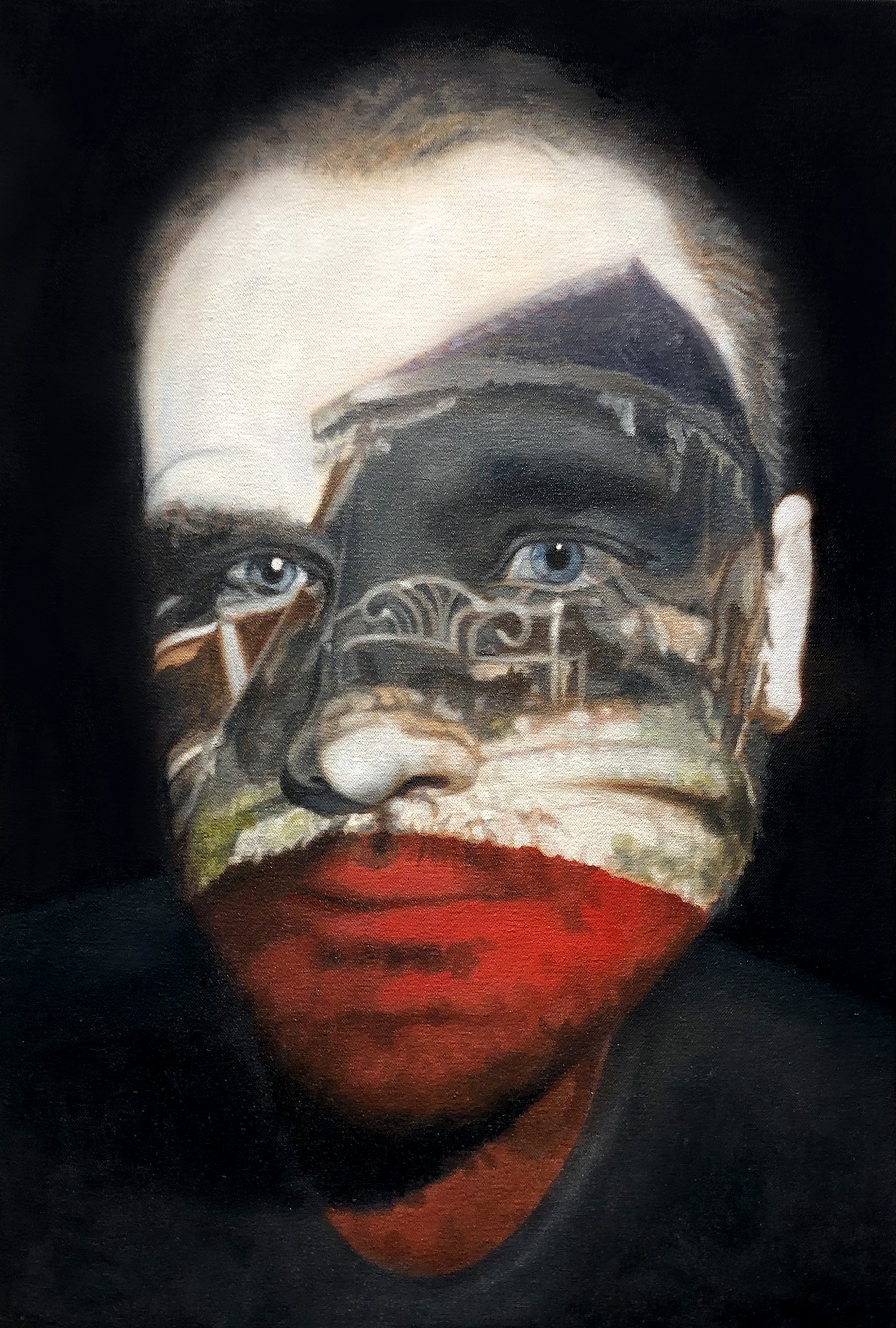 House Divided, Oil on Canvas, 24” x 18”, 2018