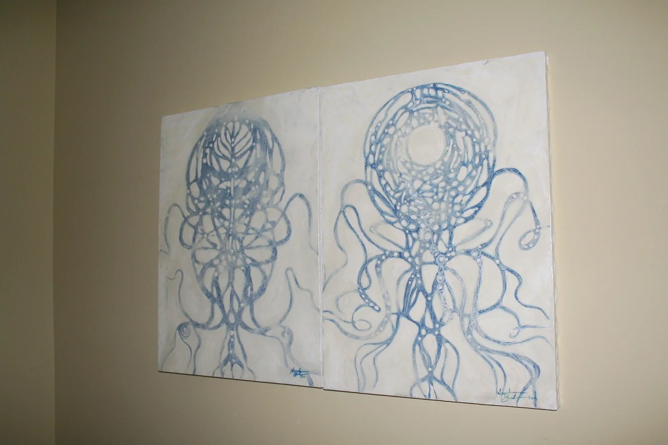  2 canvas diptych&nbsp; 