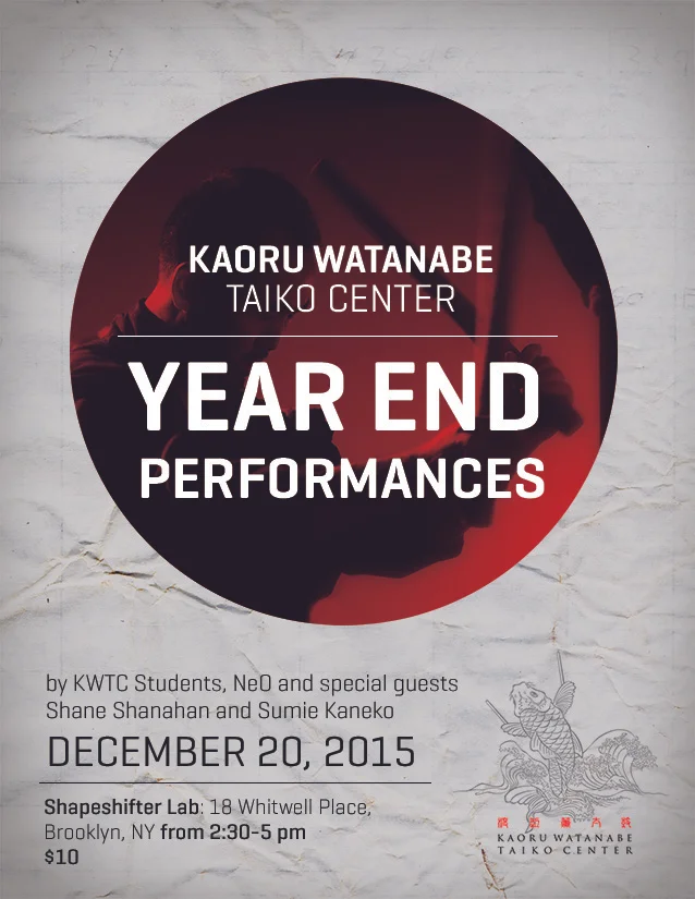 Kaoru Watanabe Taiko Center: Year End Performances