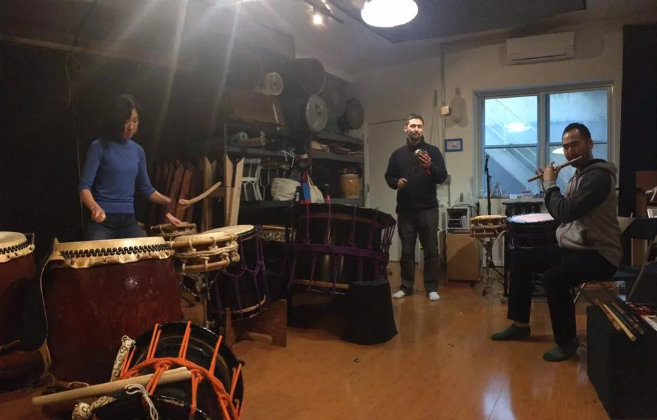 Playing my composition with Eien and Fumi for Bunta Sato © Bunta Sato