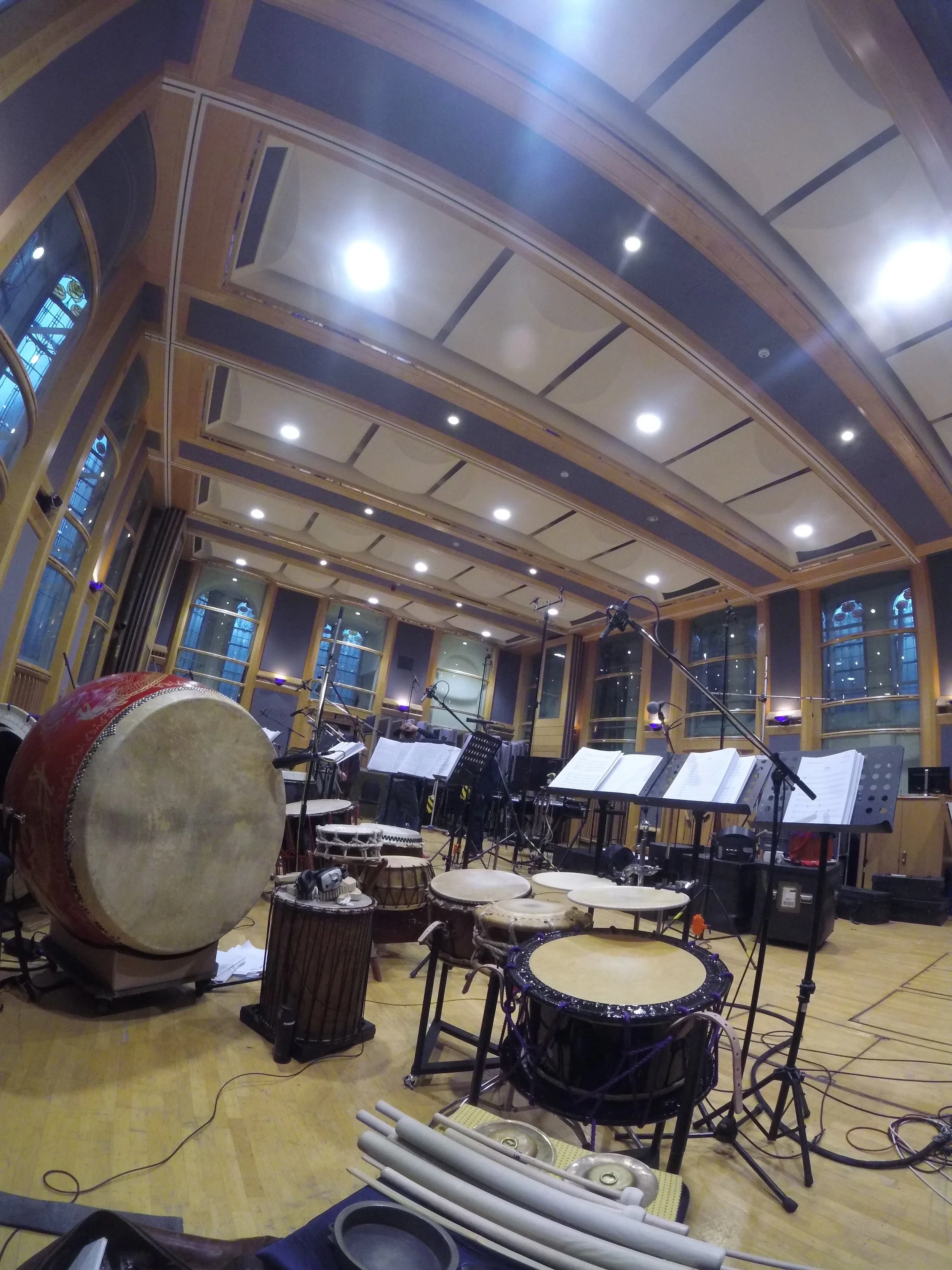Recording in London for Wes Anderson's new movie
