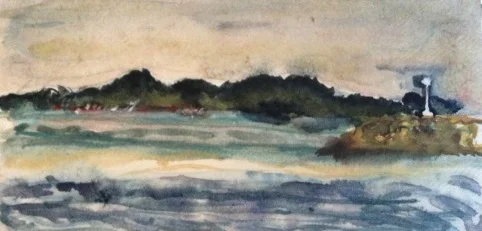 "Koh Samed" (Watercolor)