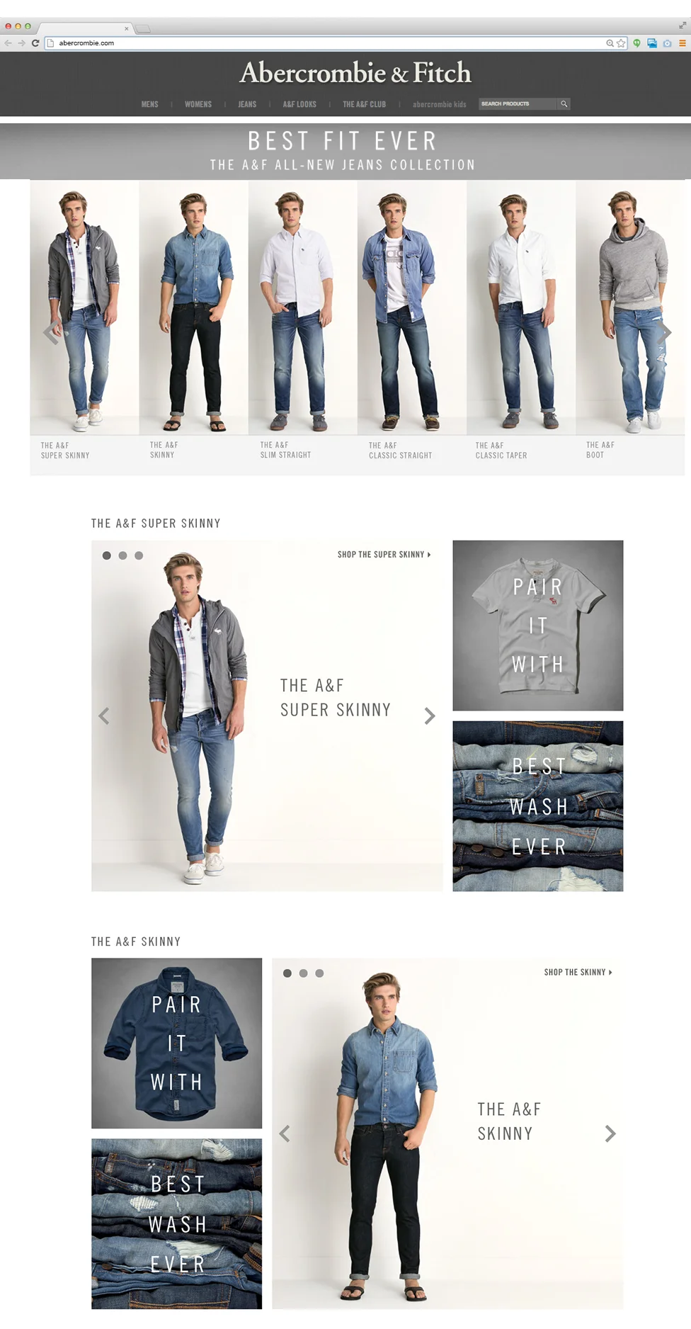 a & f jeans