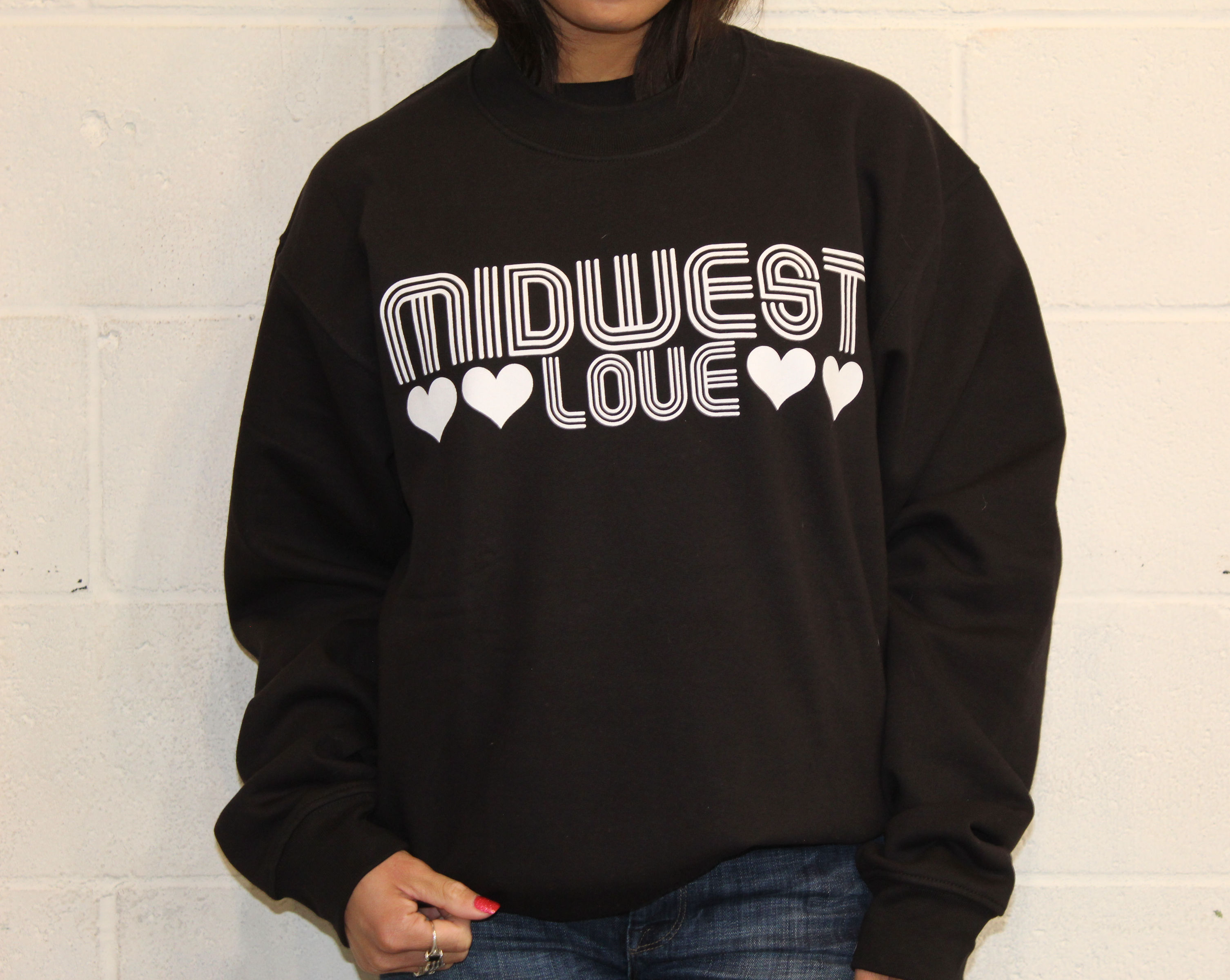 Midwest Love Sweatshirt - Black